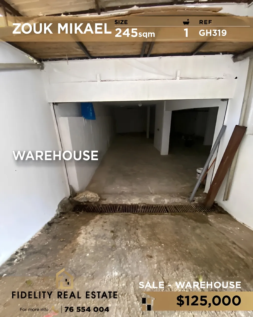Warehouse for sale in Zouk Mikael, Lebanon