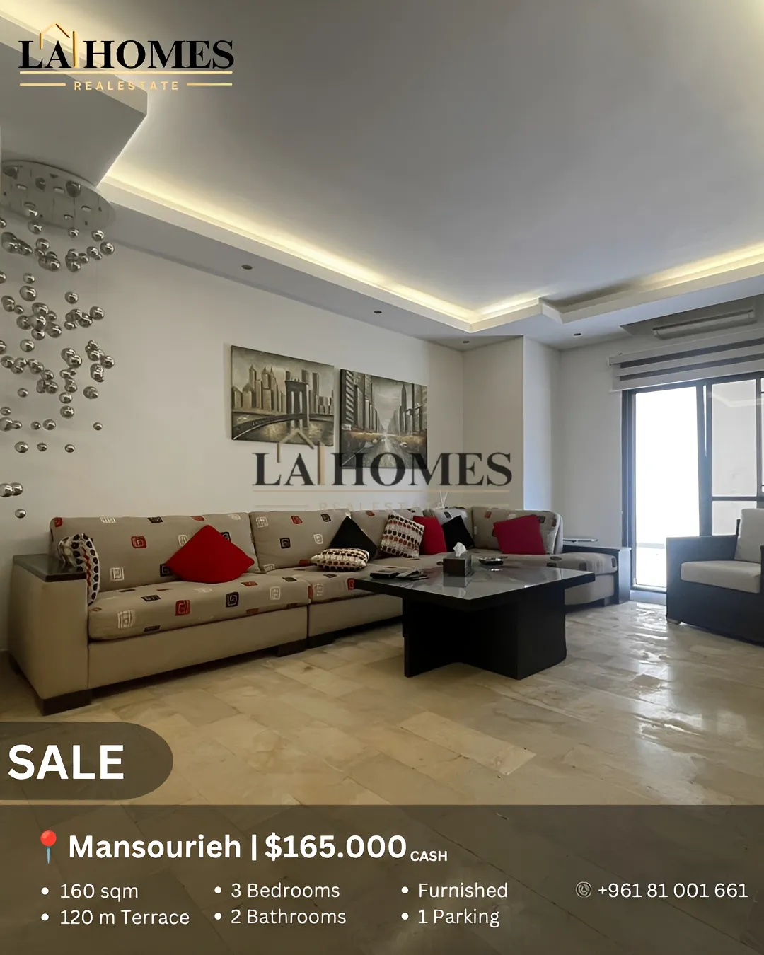 Apartment for sale in Mansourieh