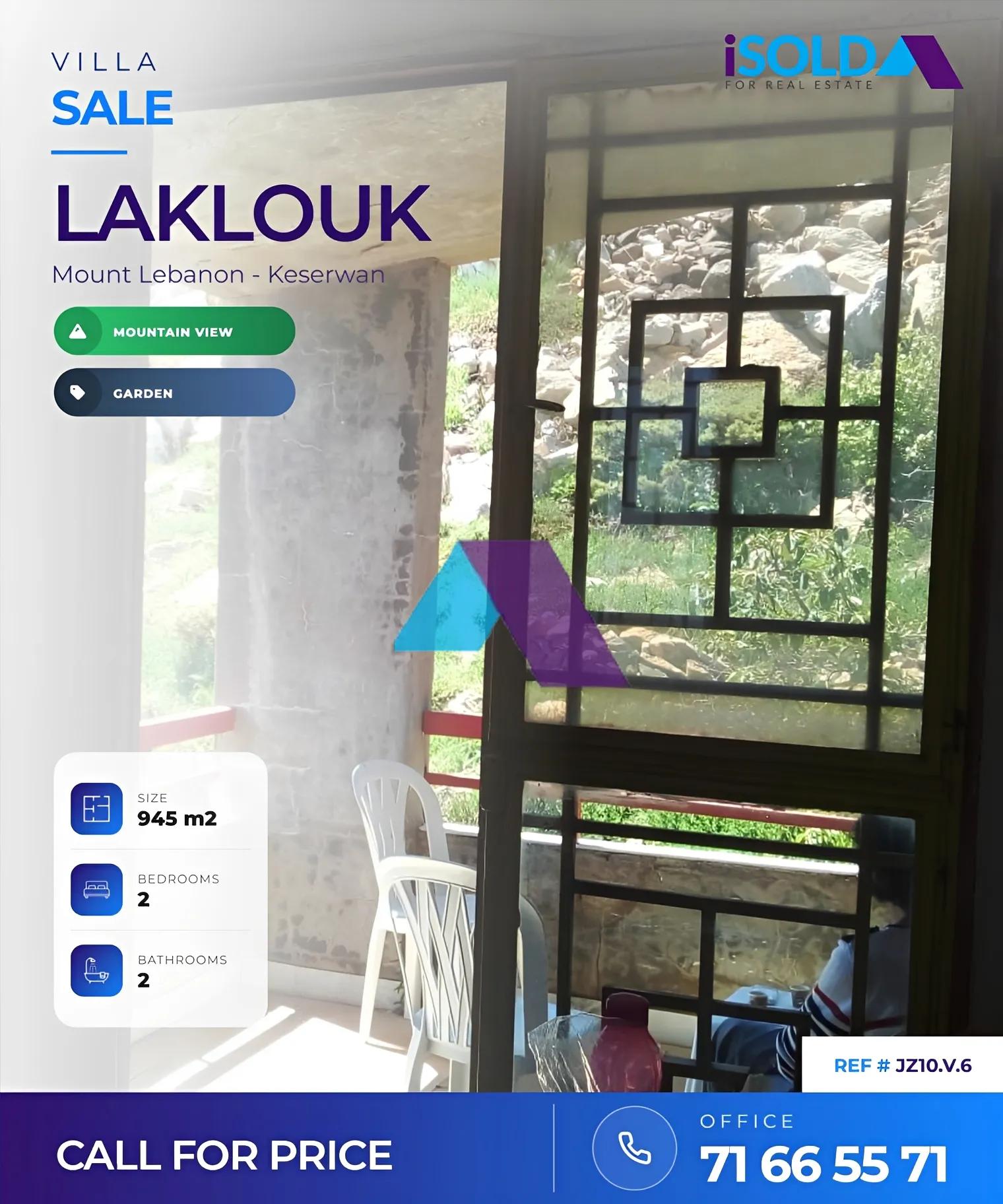 Villa for sale in Laqlouq