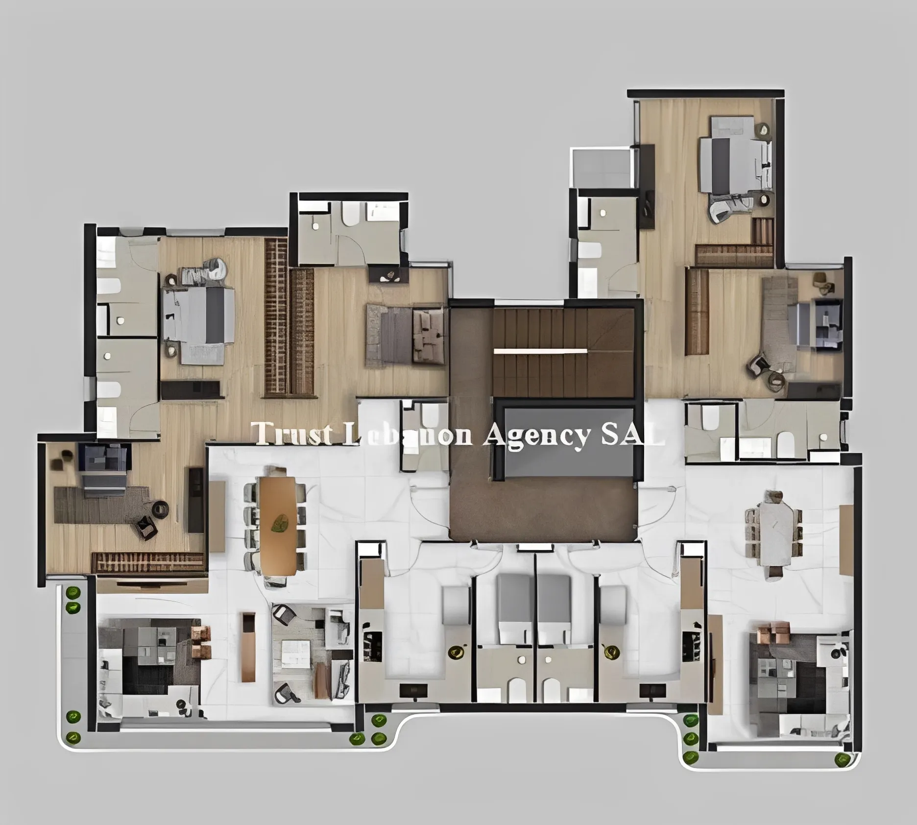 Apartment for Sale in Raouche Beirut Lebanon - 2 bed, 2 bath