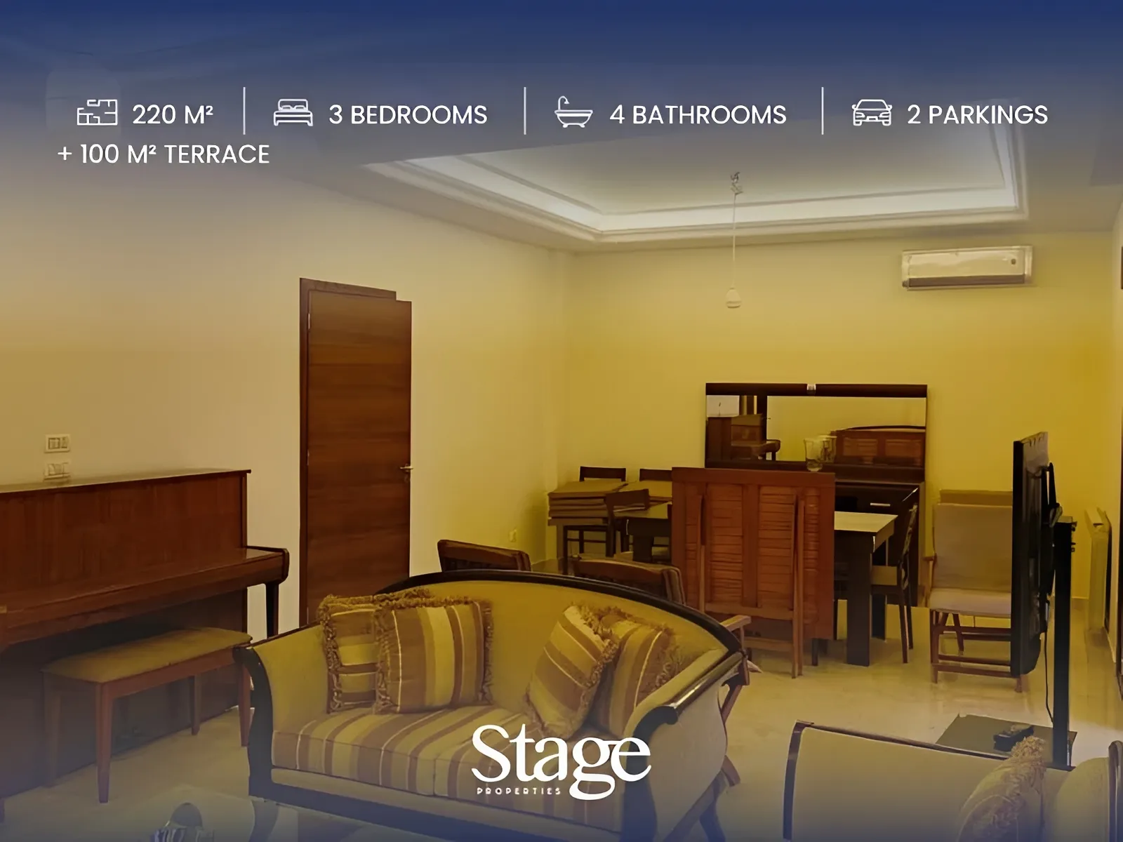 Apartment for rent in Mezher