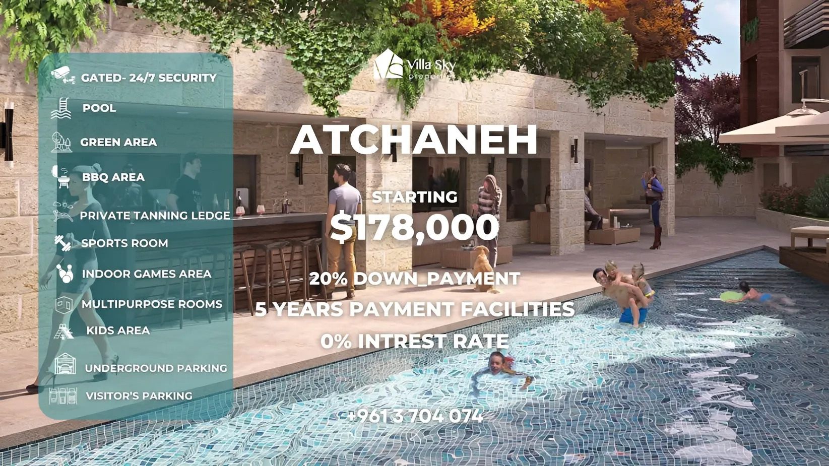 Apartment for Sale in Atchane, Lebanon