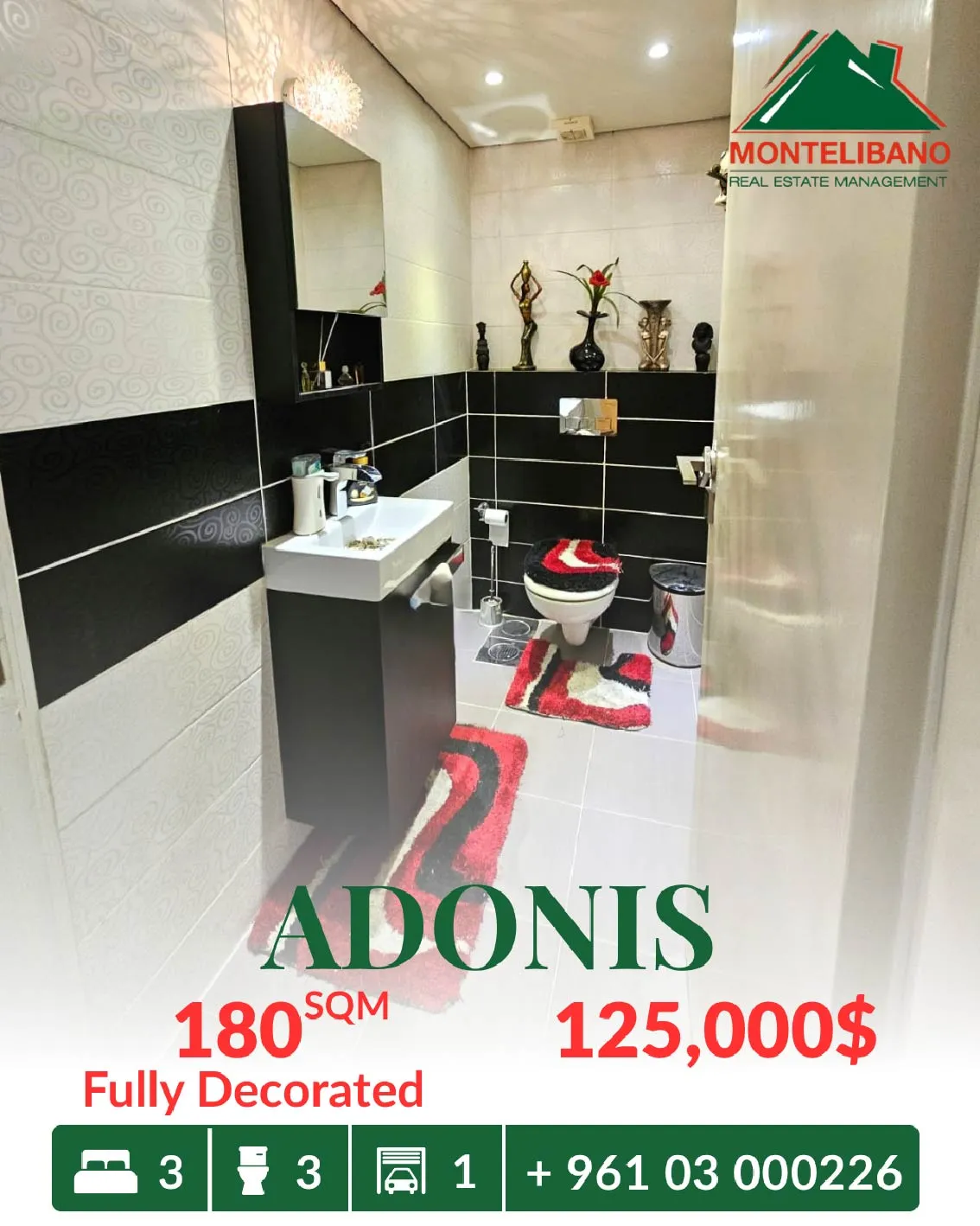 Apartment for sale in Adonis, Lebanon