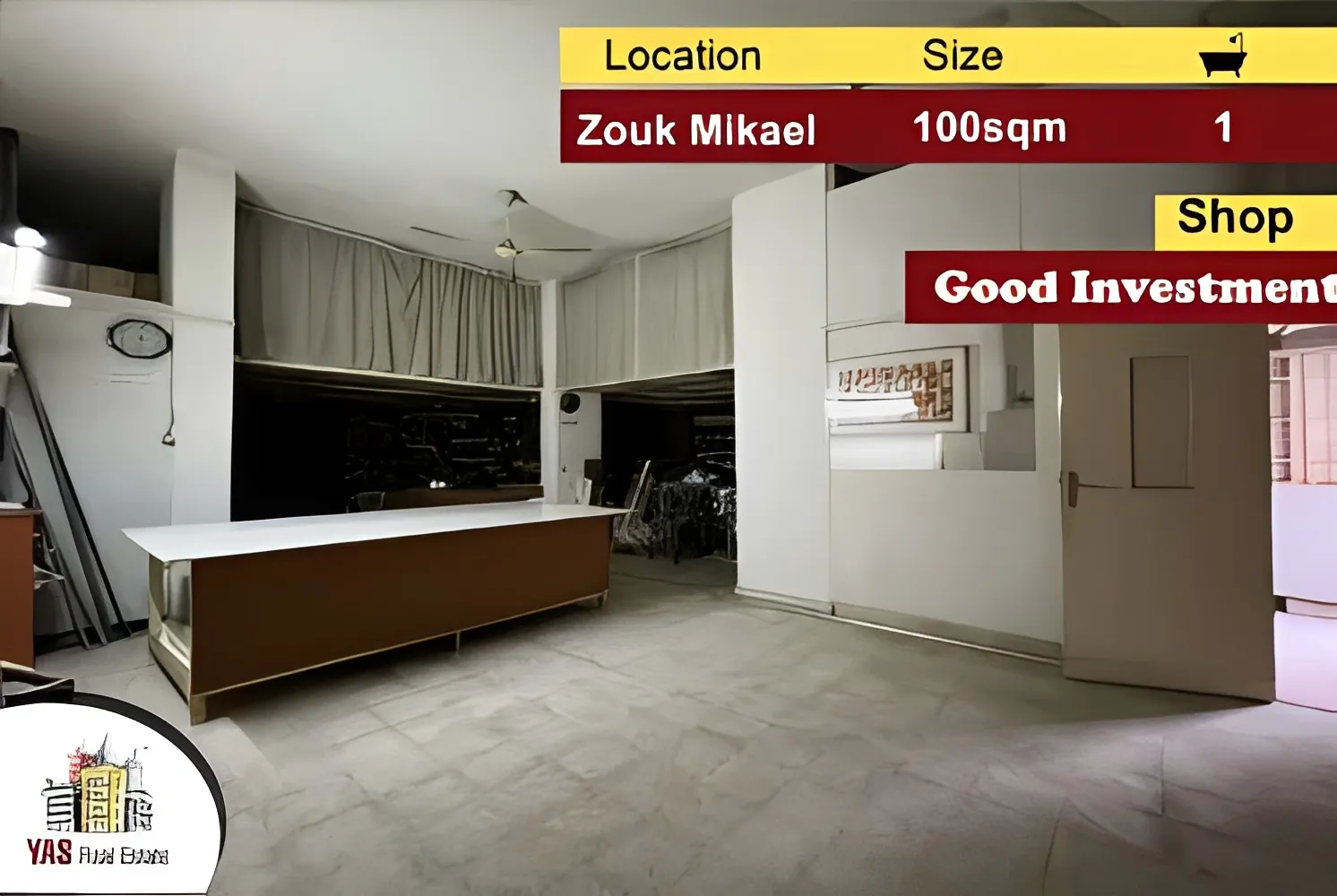 Shop for Sale in Zouk Mikael