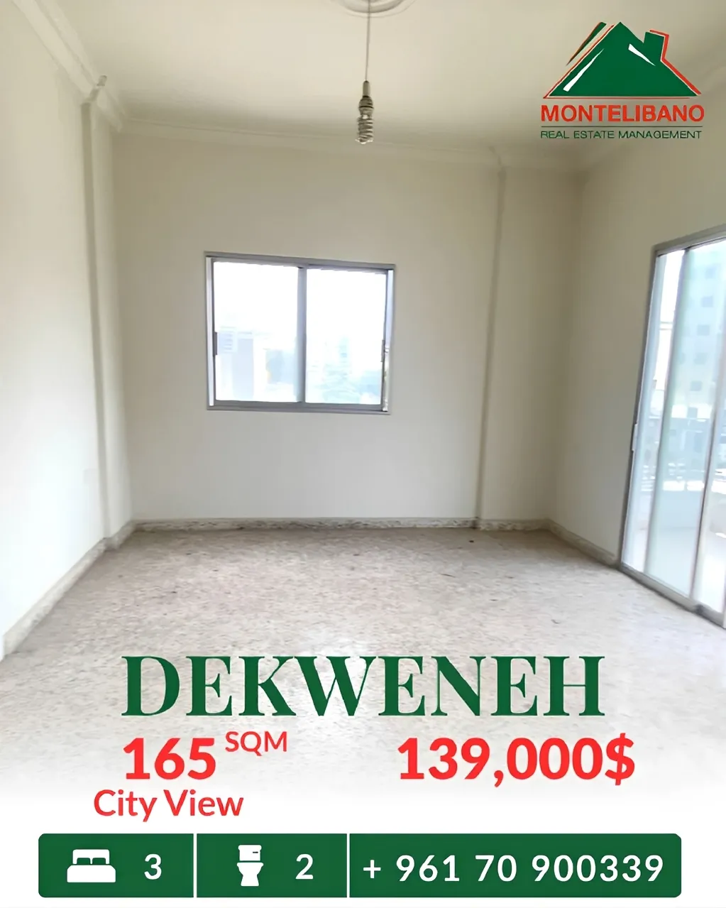 Apartment for sale in Dekwaneh, Lebanon