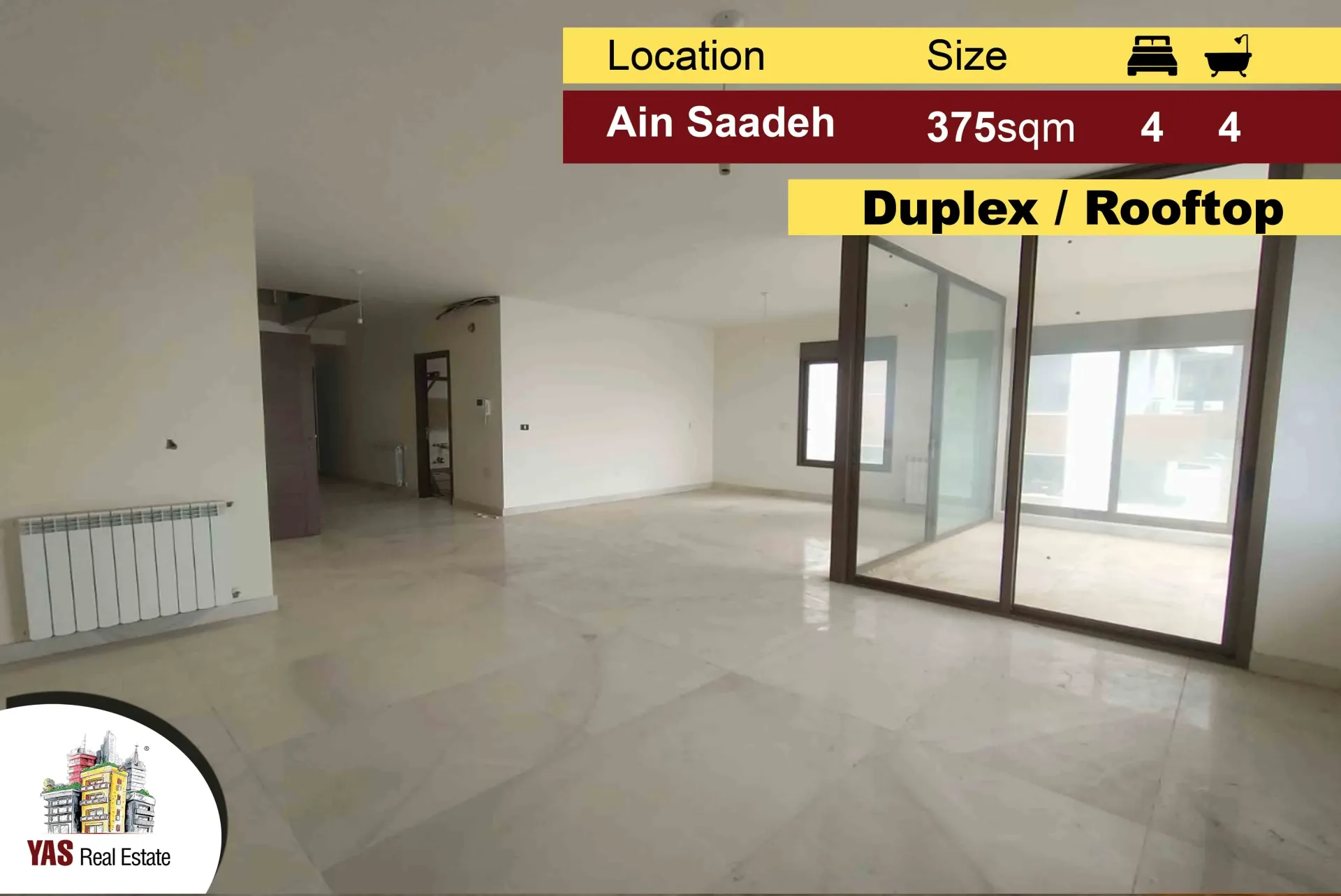 Apartment for Sale in Ain Saadeh