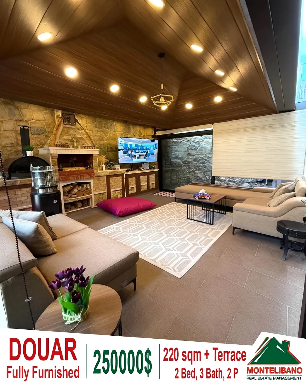 Apartment for sale in Douar, Lebanon - 2 bed, 3 bath