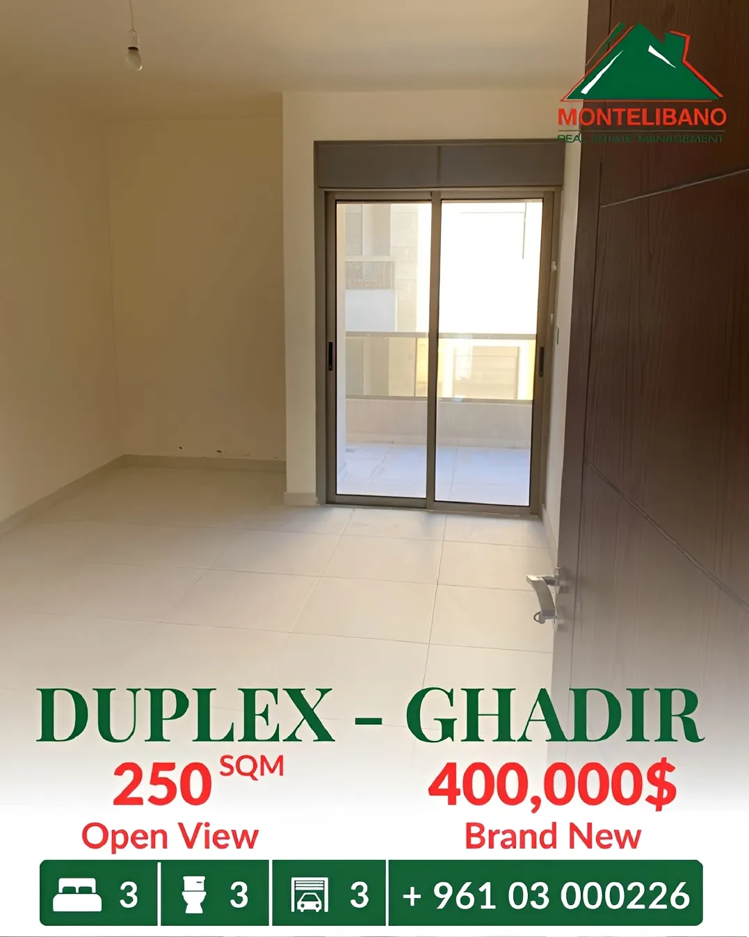 Duplex for sale in Ghadir, Lebanon