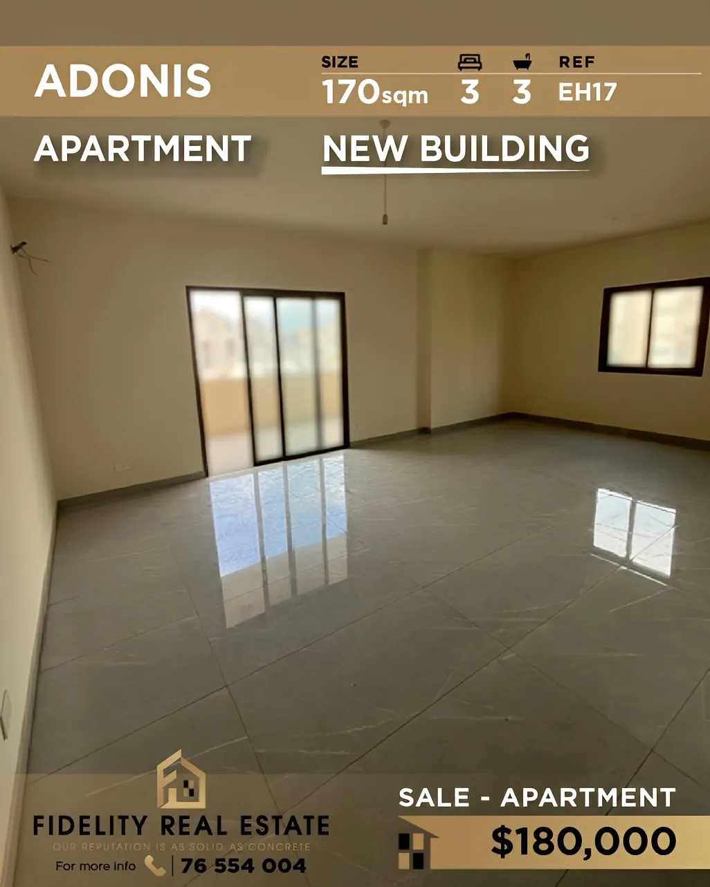 Apartment for sale in Adonis, Lebanon - 3 bed, 3 bath