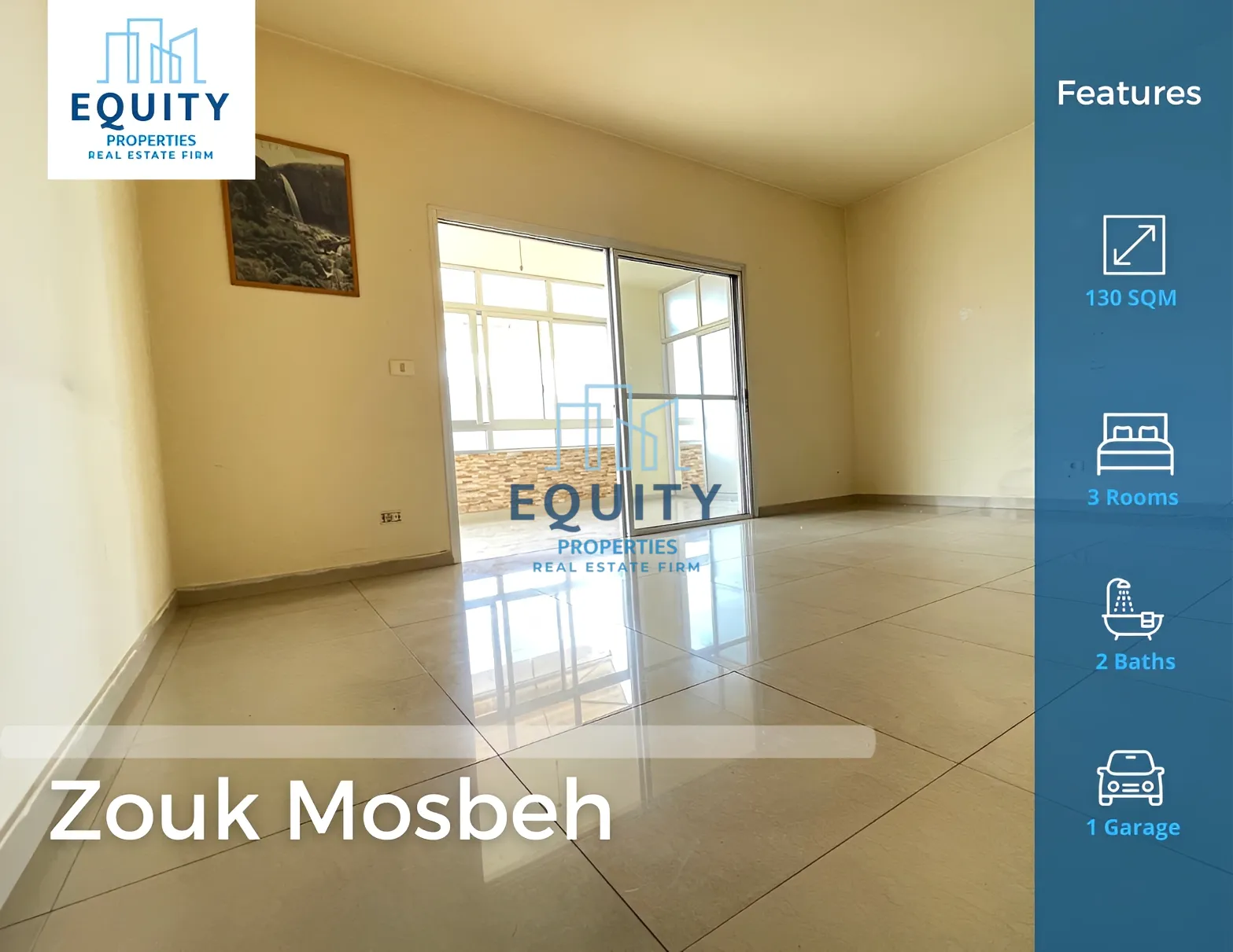 Apartment for rent in Zouk Mosbeh, Lebanon - 3 bed, 2 bath
