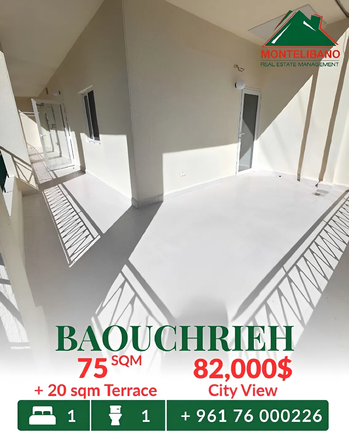 Apartment for sale in Baouchriyeh