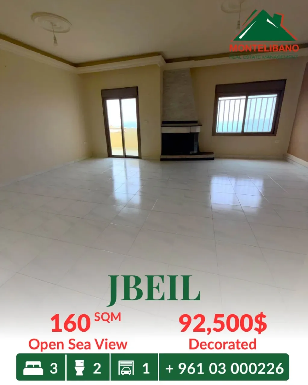Apartment for sale in Jbeil, Lebanon