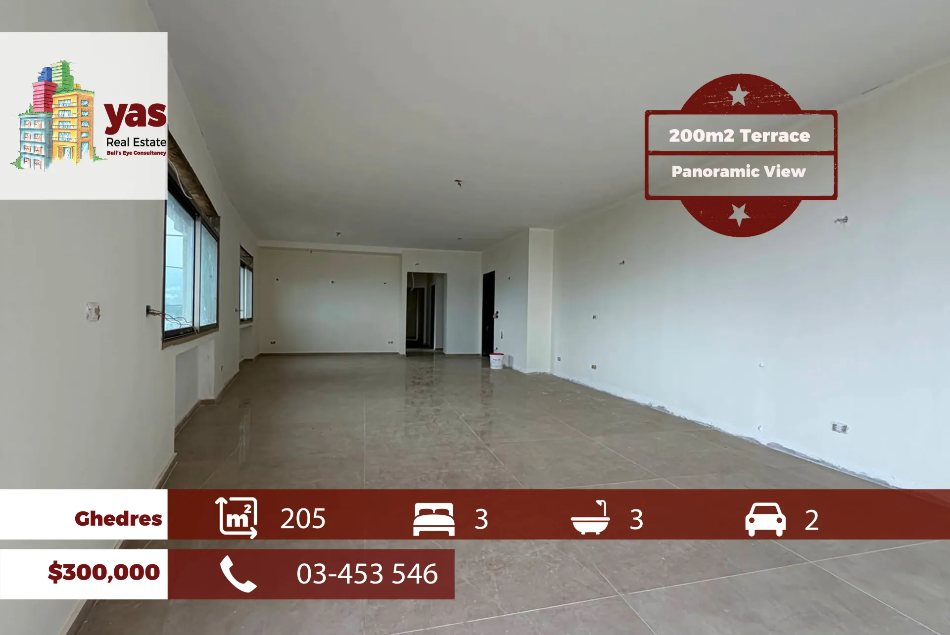 Apartment for Sale in Ghedrass - 3 bed, 3 bath