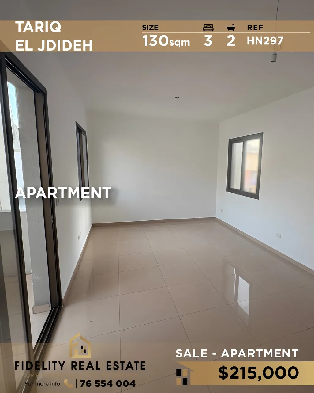 Apartment for sale in Tariq El Jdideh, Beirut, Lebanon - 3 bed, 2 bath
