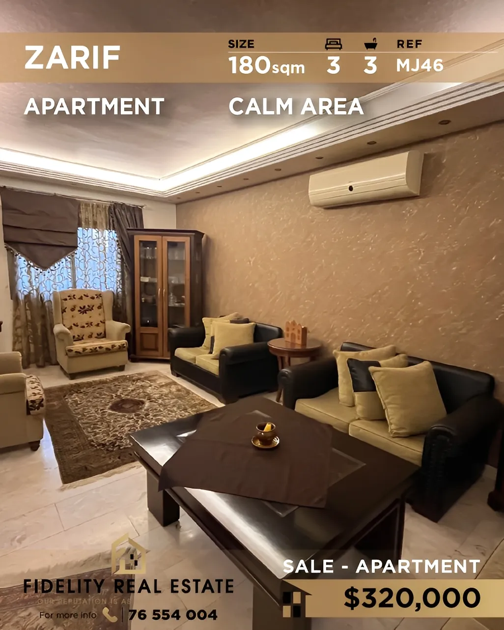 Apartment for Sale in Zarif, Bayrut, Lebanon - 3 bed, 3 bath