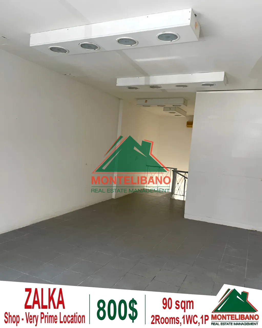 Shop for rent in Zalqa, Lebanon