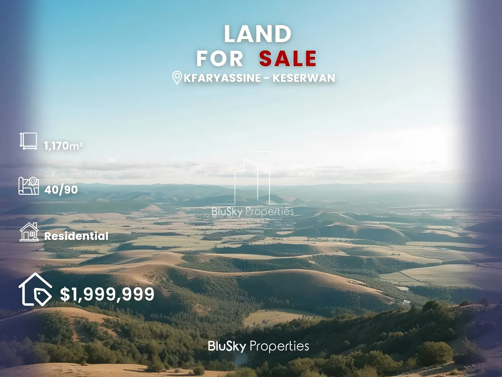 Land for Sale in Kfaryassine
