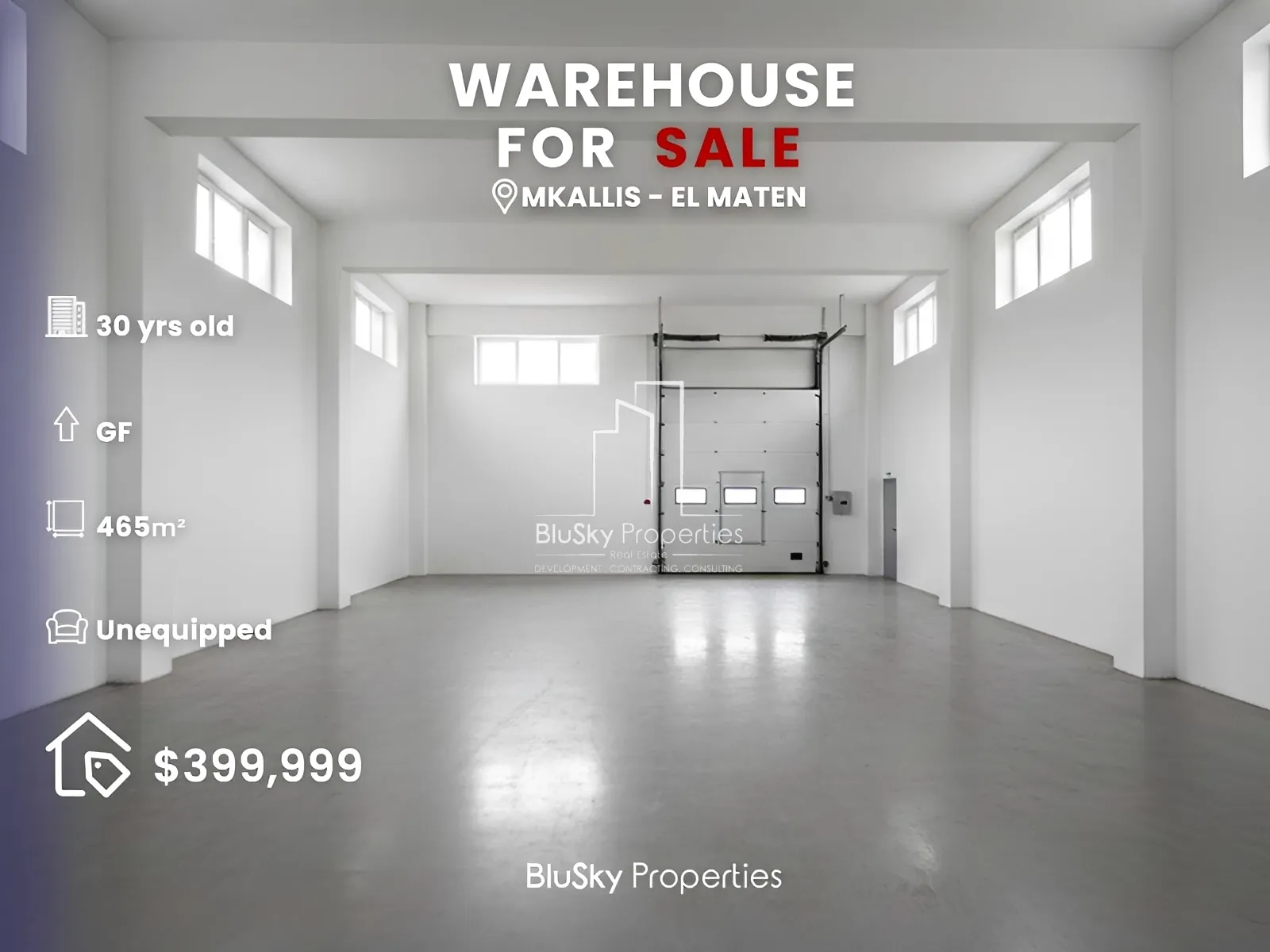 Warehouse for sale in Mkalless