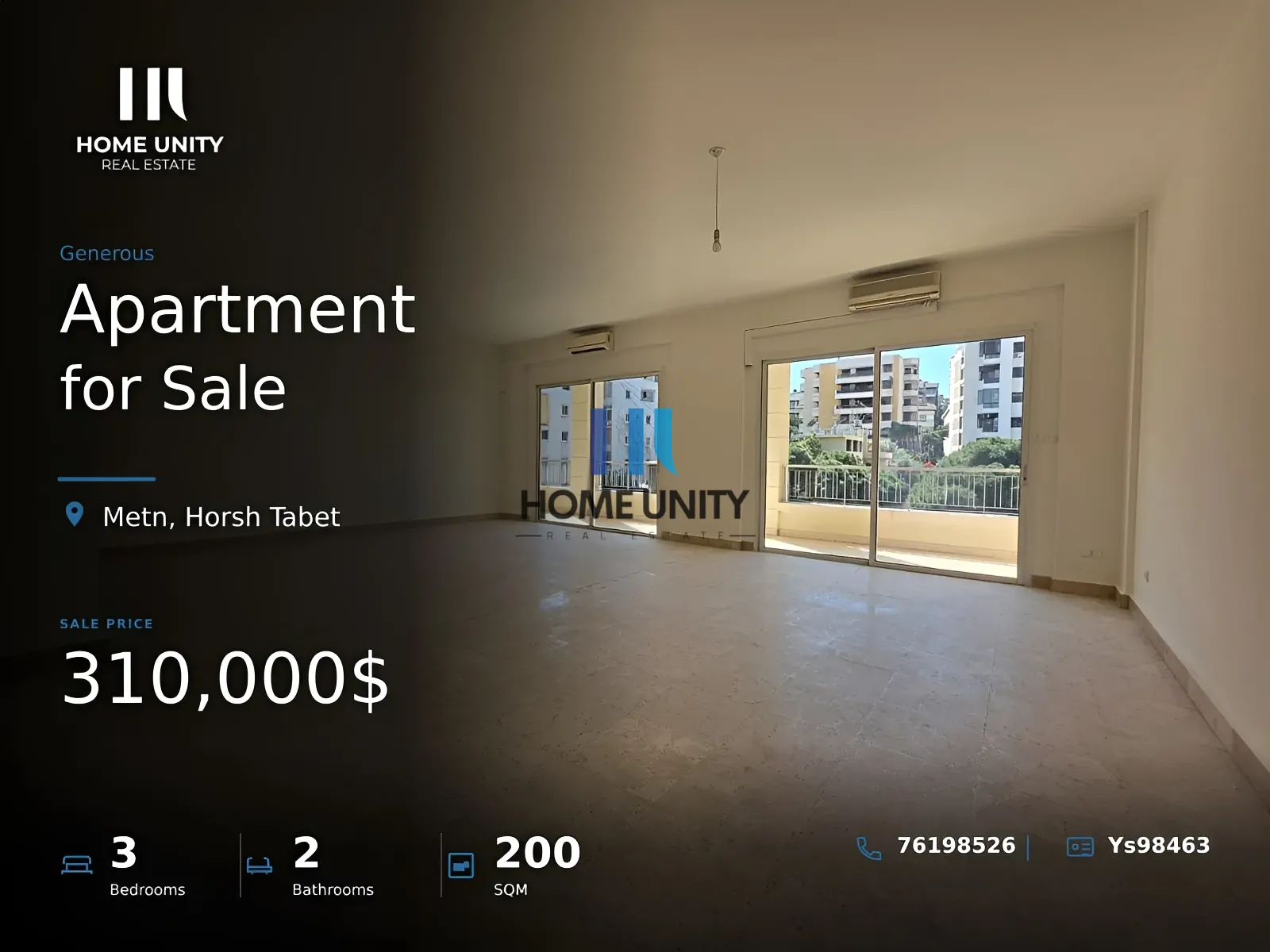 Apartment for Sale in Horsh Tabet