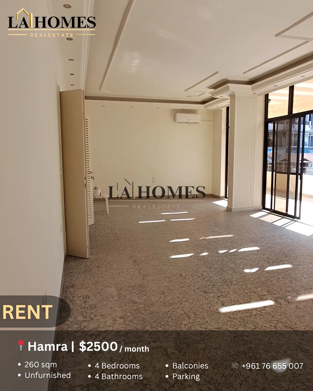 Apartment for rent in Hamra, beirut, lebanon - 4 bed, 4.0 bath