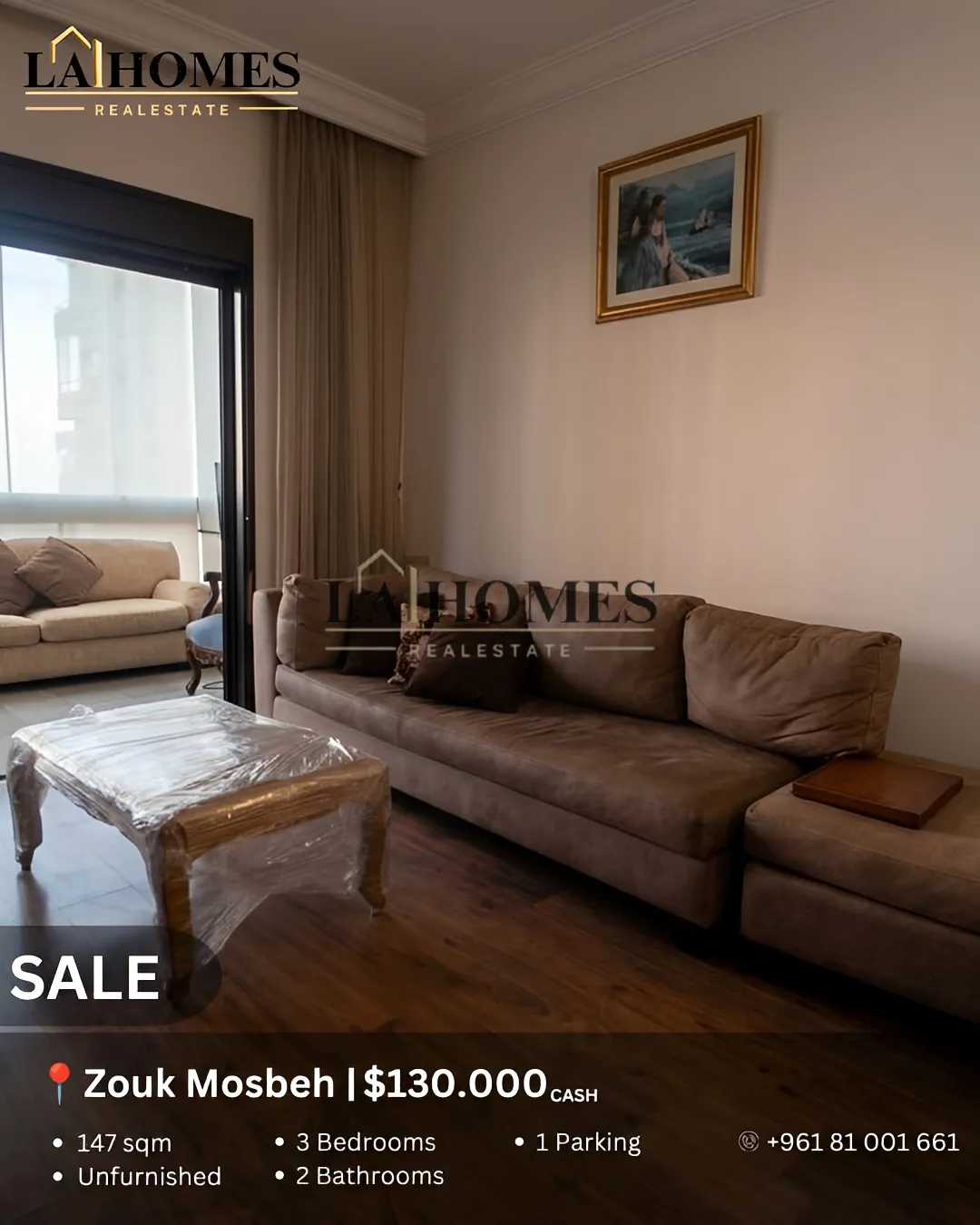 Apartment for sale in Zouk Mosbeh