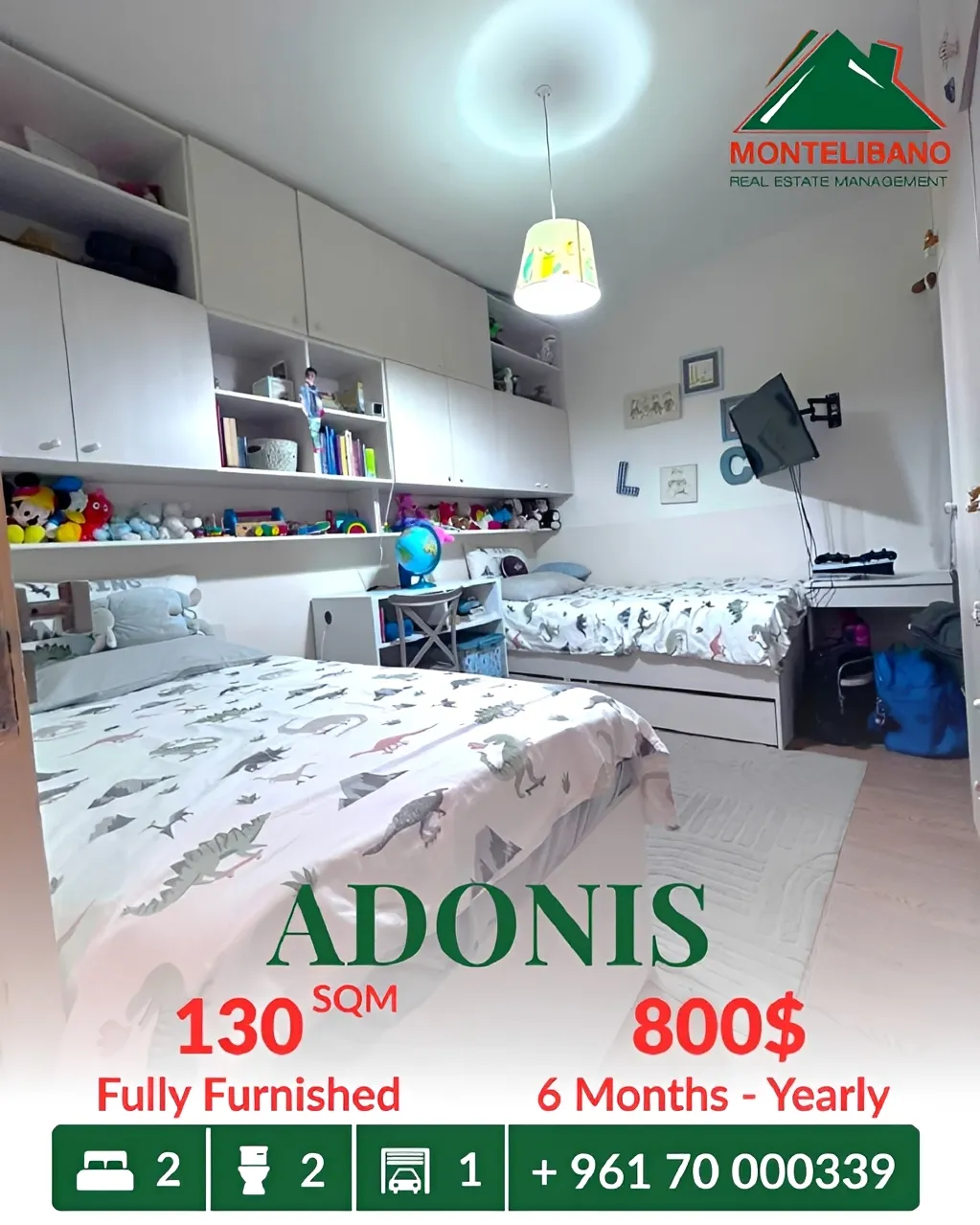 Apartment for rent in Adonis, Lebanon