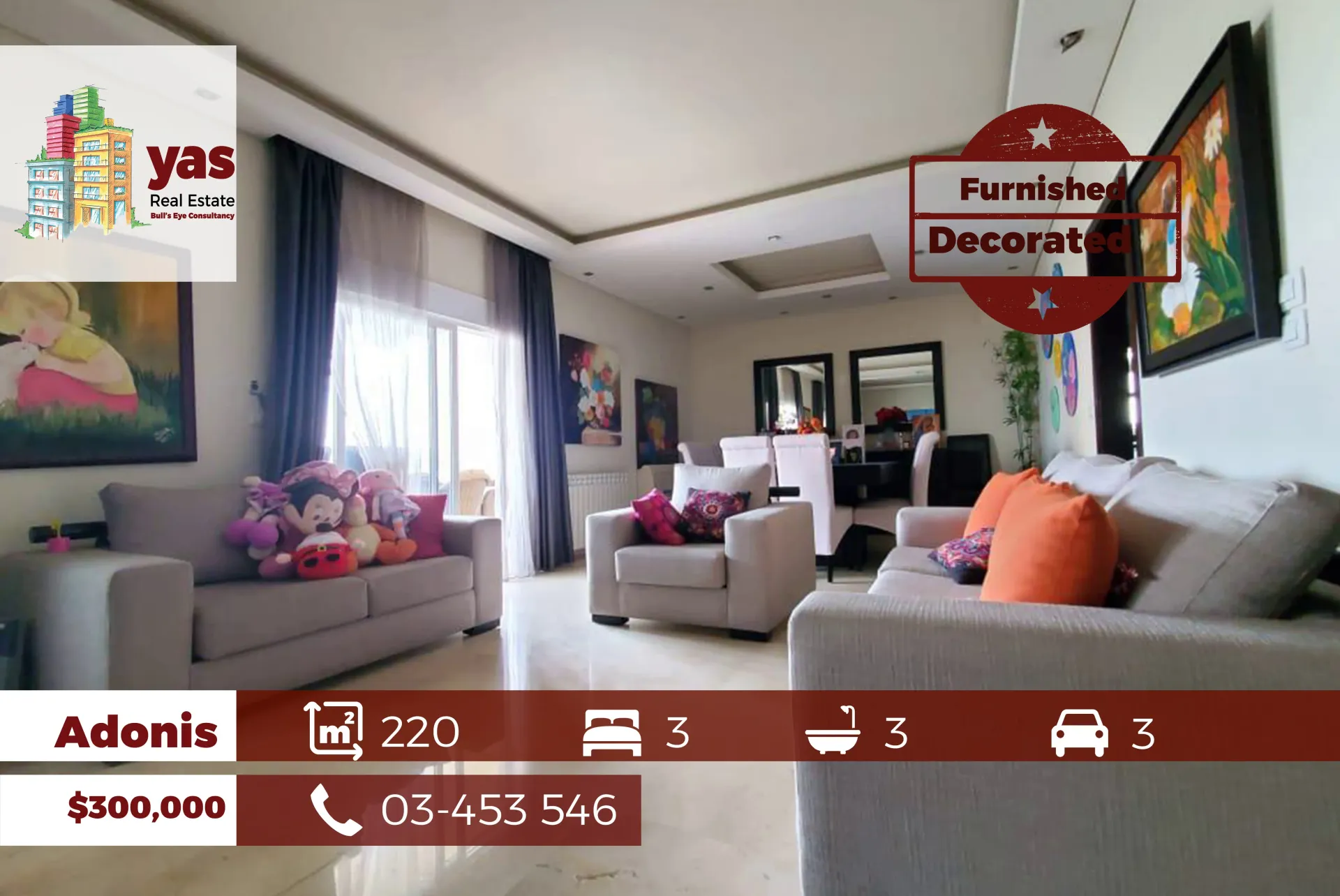 Apartment for Sale in Adonis
