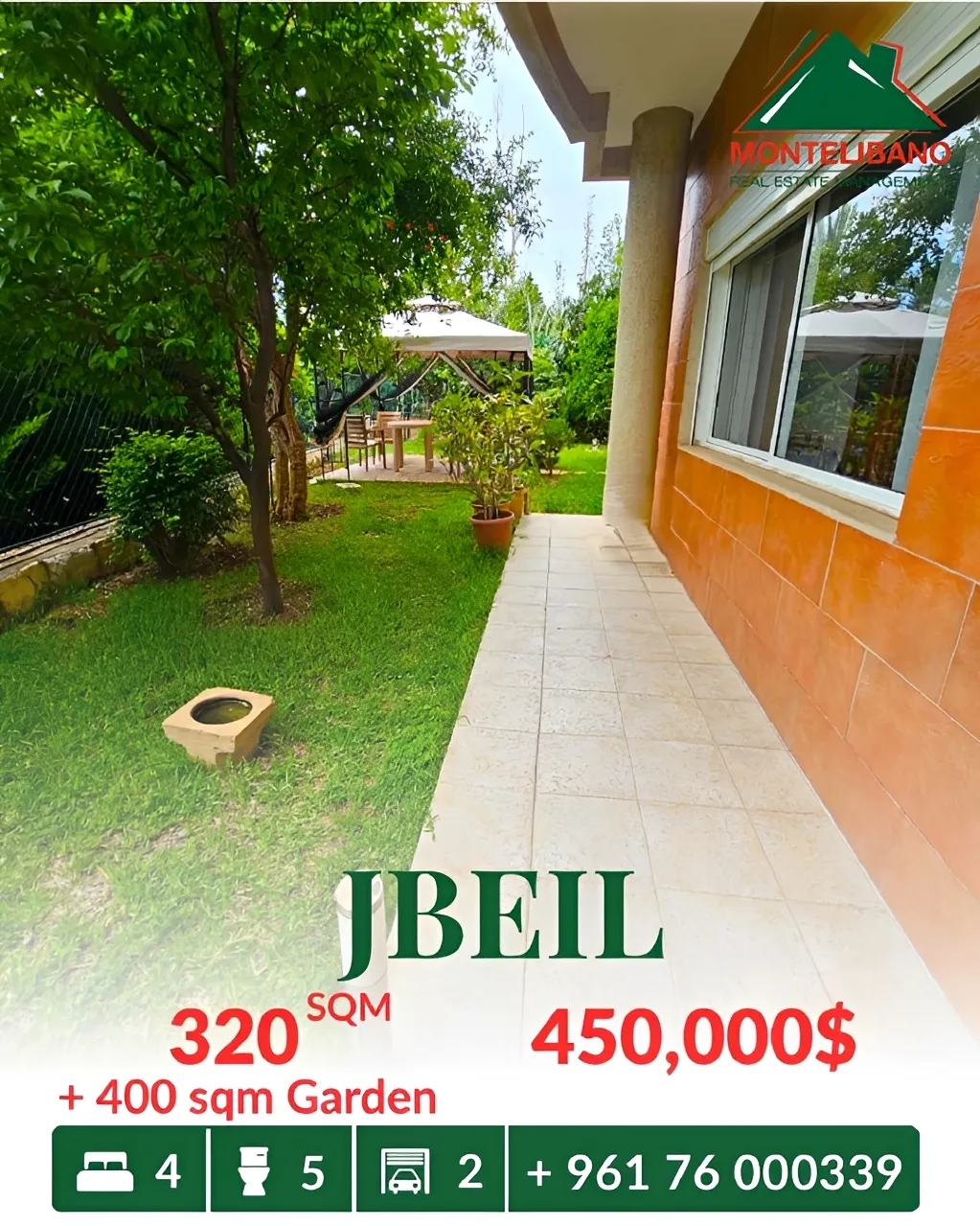 Apartment for sale in Jbeil, Lebanon - 4 bed, 5 bath