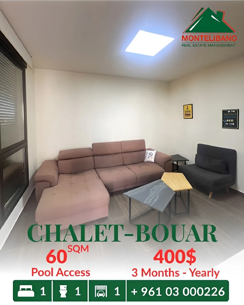 Chalet for rent in Bouar