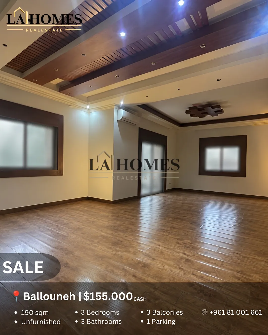 Apartment for sale in Ballouneh