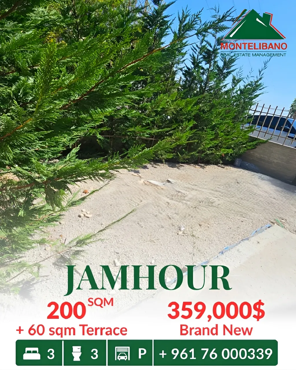 Apartment for sale in Jamhour, Lebanon