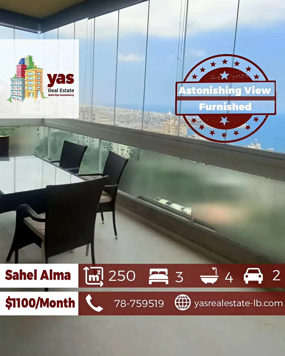 Apartment for Rent in Sahel Alma - 3 bed, 4 bath