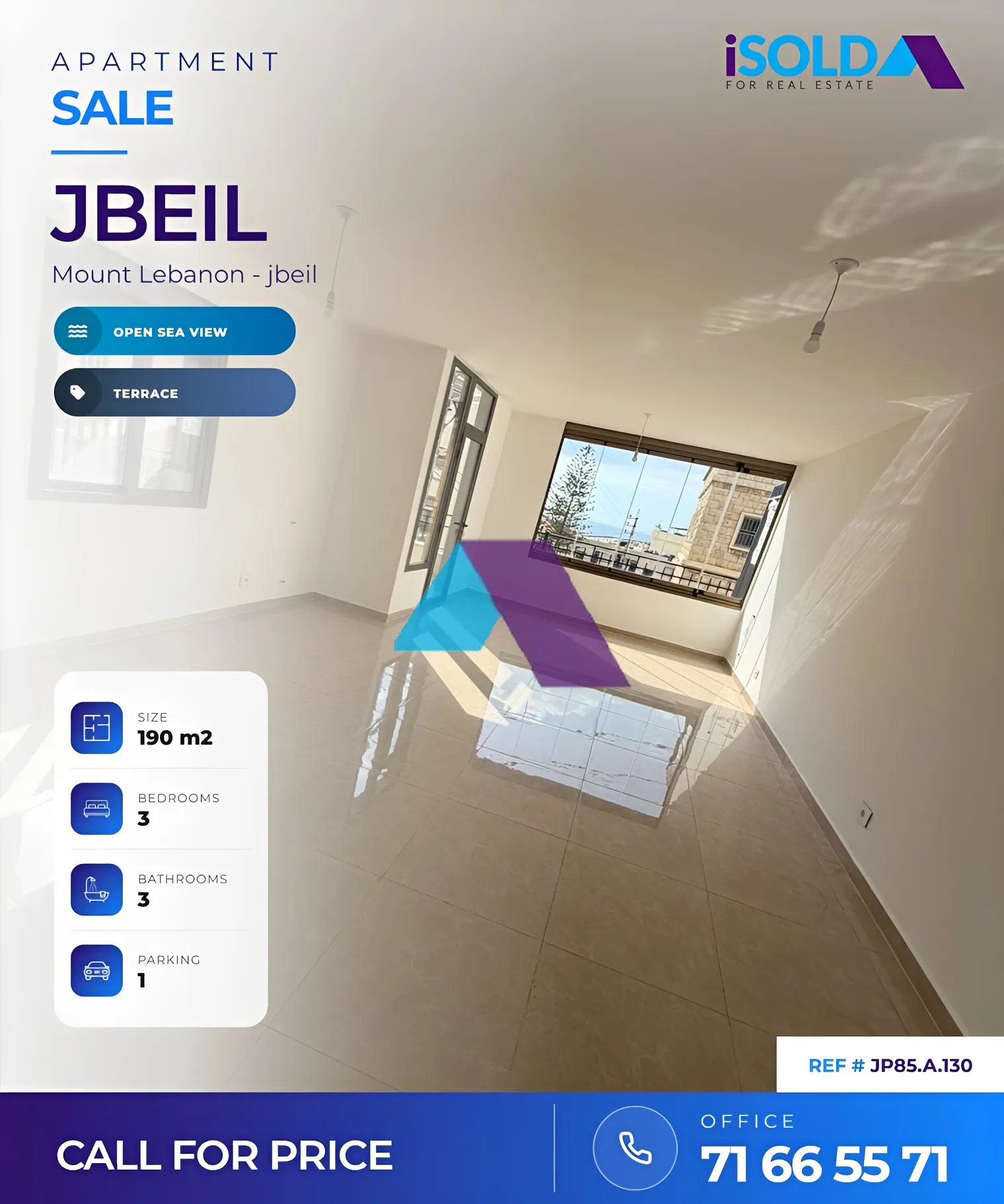 Apartment for sale in Jbeil