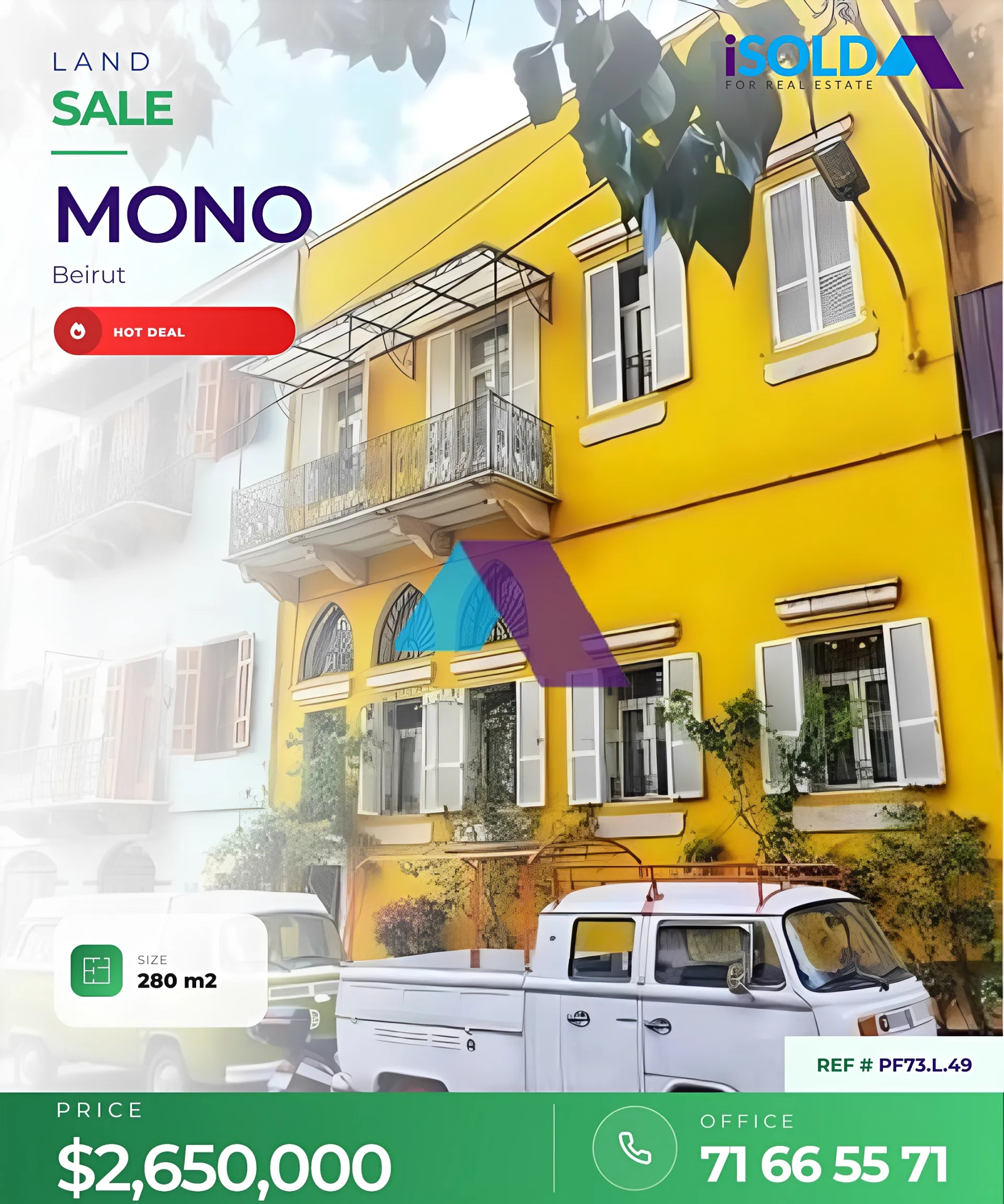 Land for sale in Monot, Beirut, Lebanon
