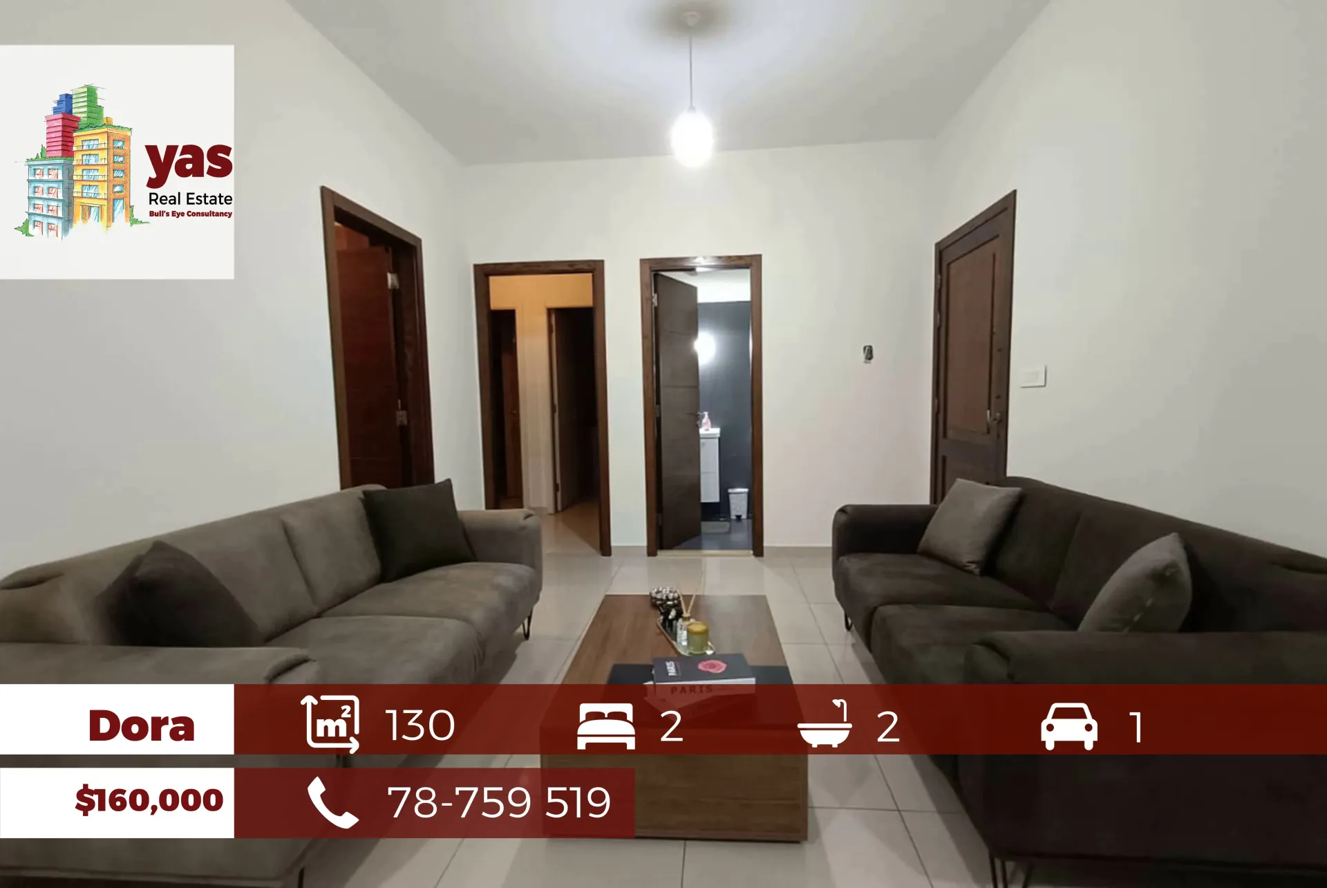 Apartment for Sale in Daoura - 2 bed, 2 bath