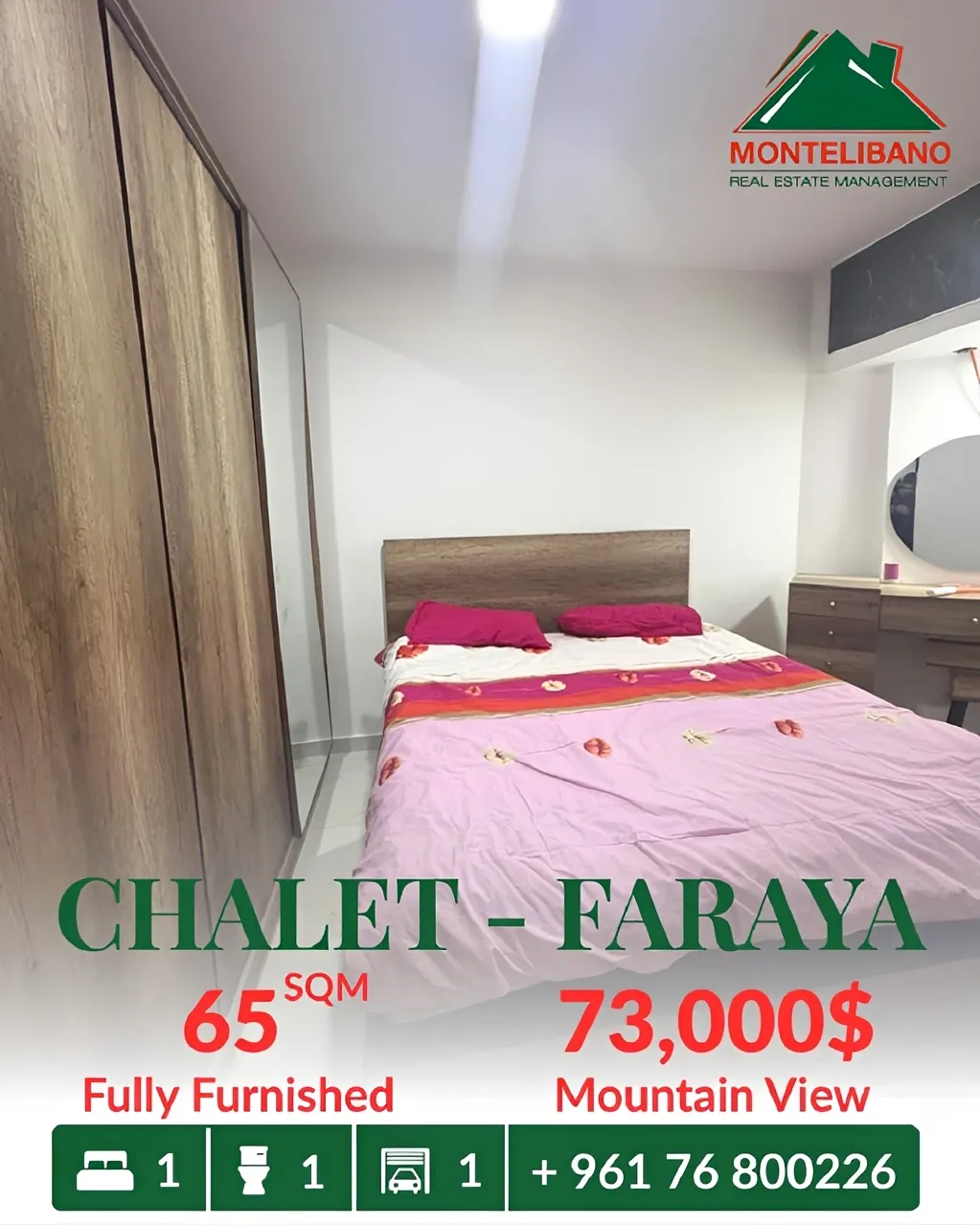 Chalet for Sale in Faraiya, Lebanon
