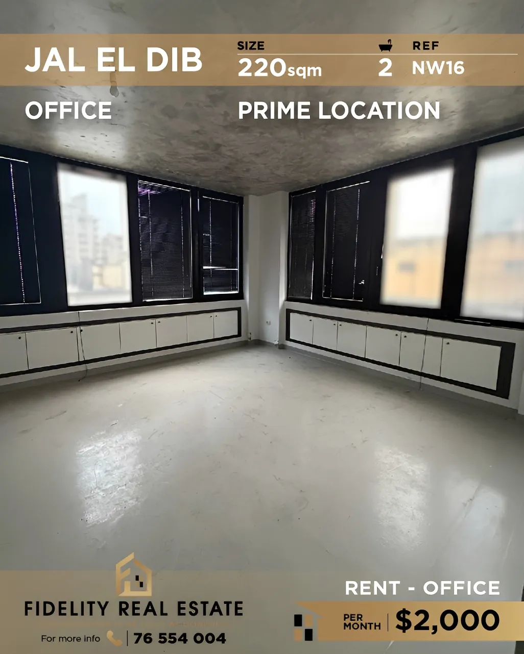 Office for rent in Jal El Dib, Lebanon