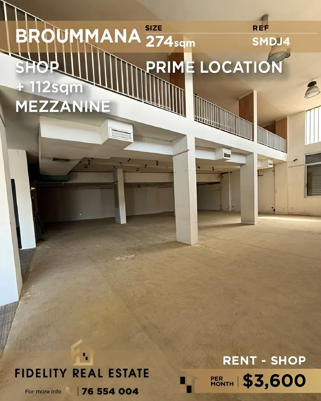 Shop for rent in Broummana, Lebanon