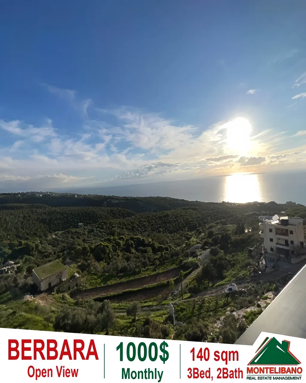 Apartment for rent in Berbara, Lebanon