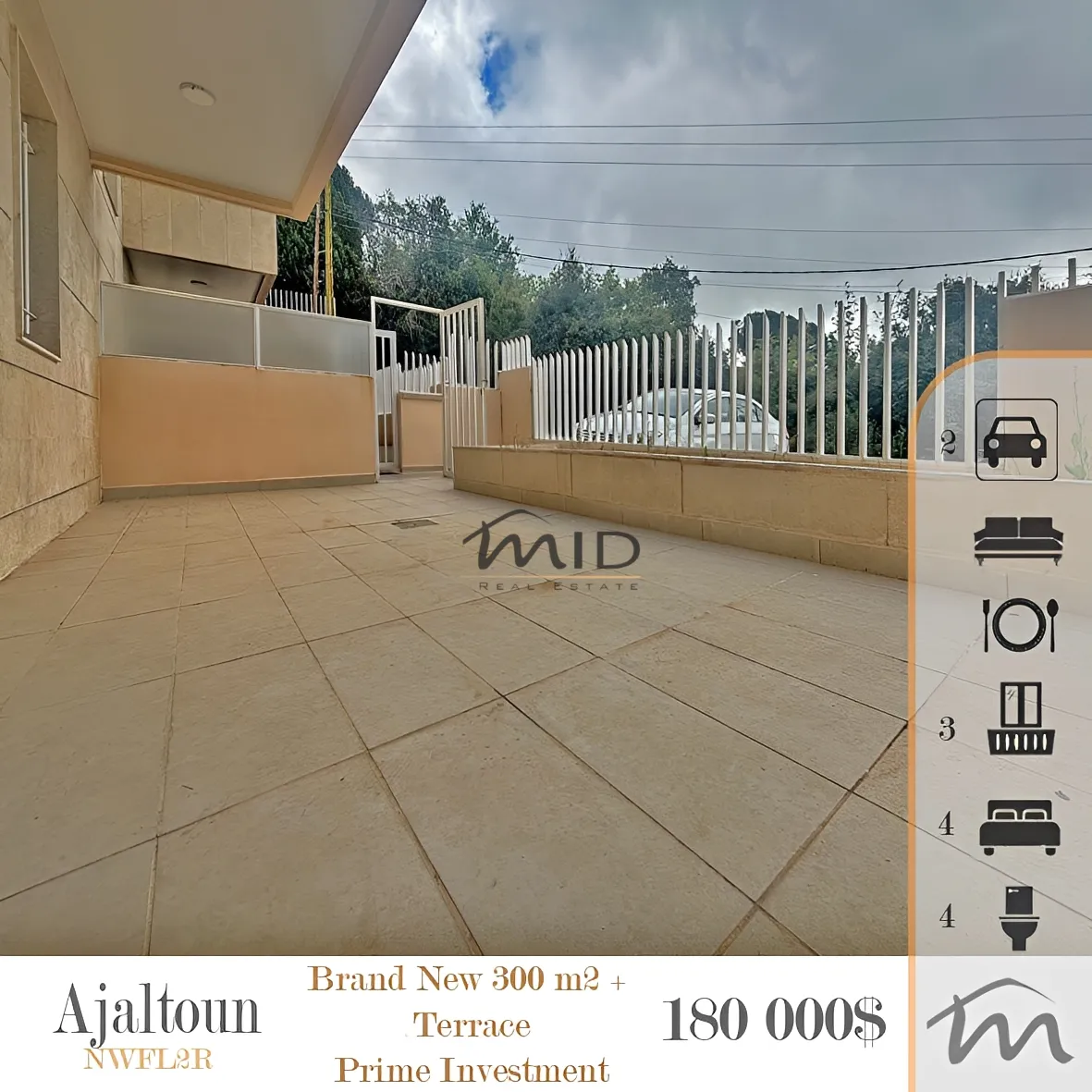 Apartment for sale in Ajaltoun, lebanon - 4 bed, 4.0 bath