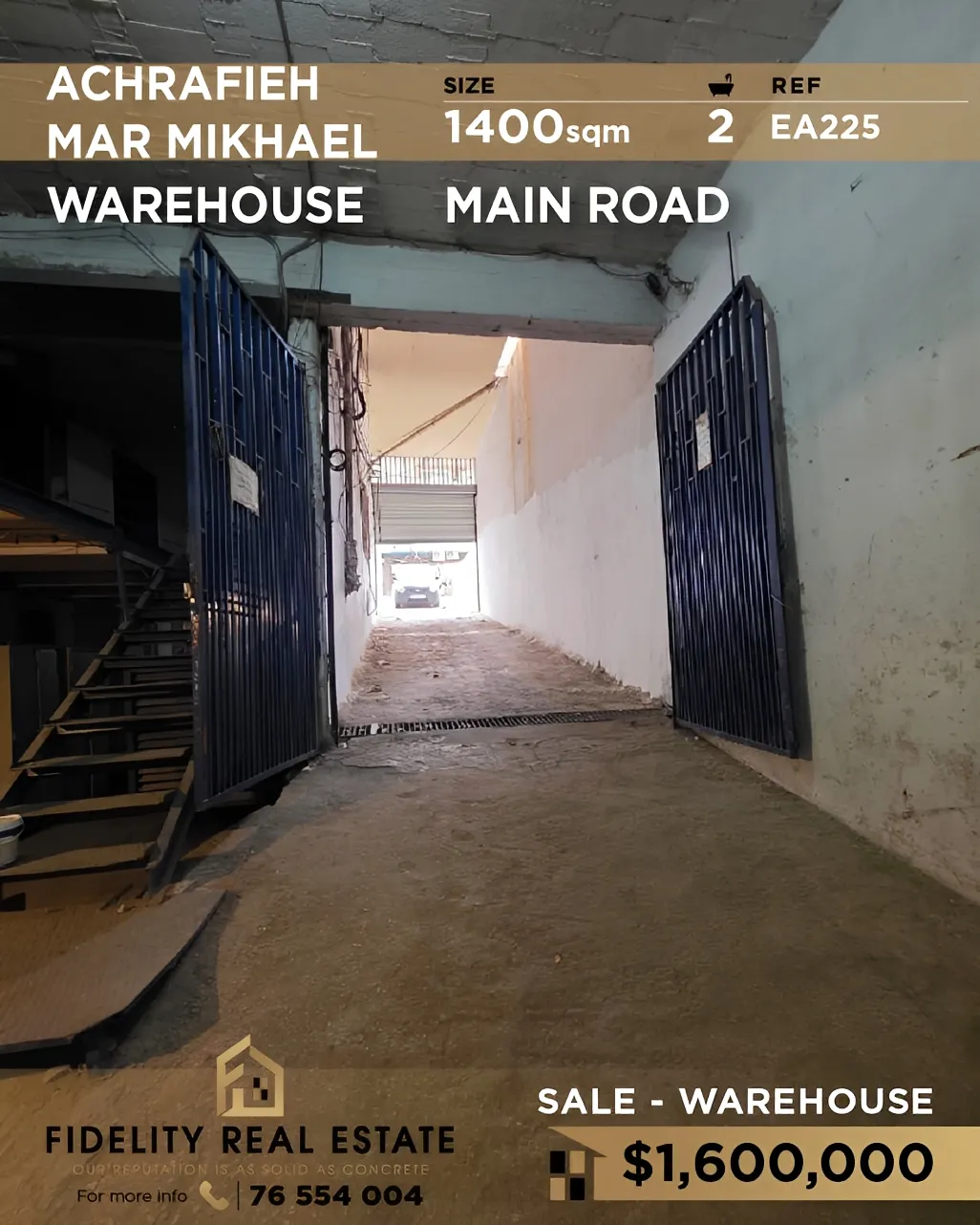 Warehouse for sale in Achrafieh, Beirut, Lebanon