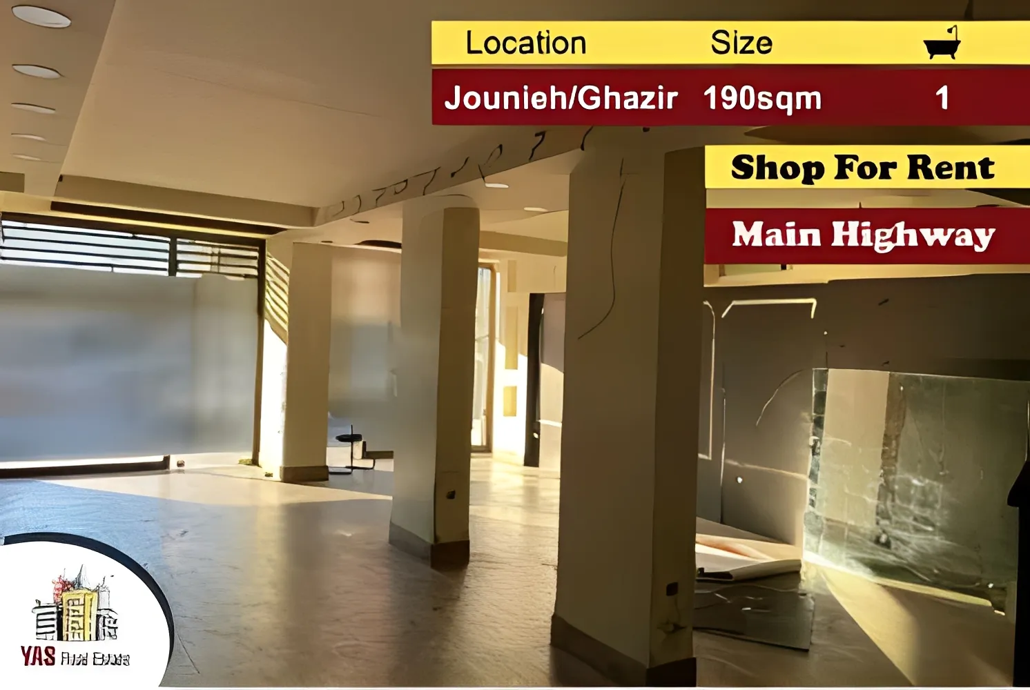 Shop for rent in Jounieh