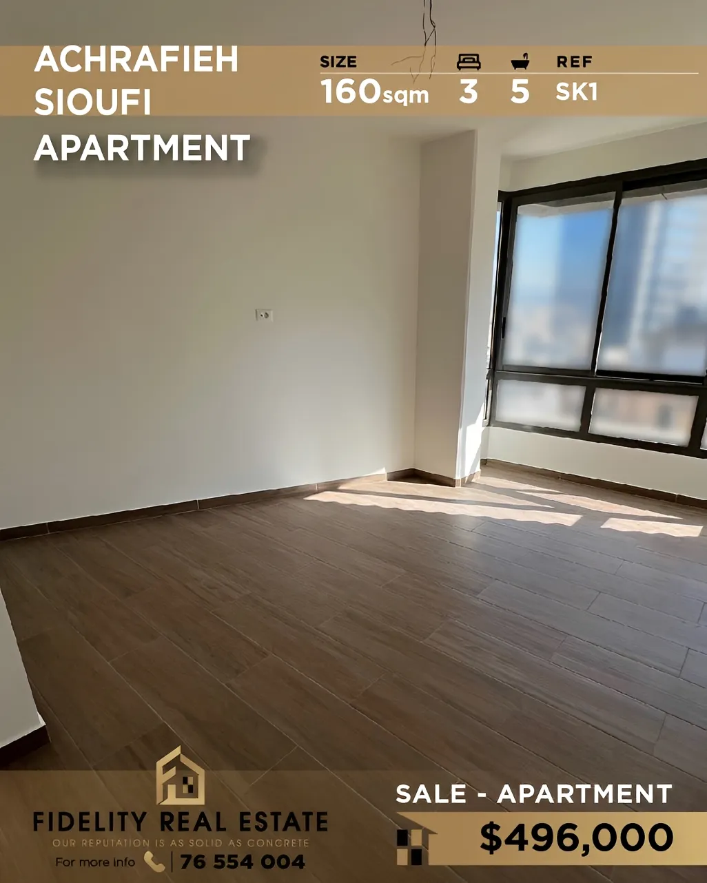 Apartment for sale in Achrafieh