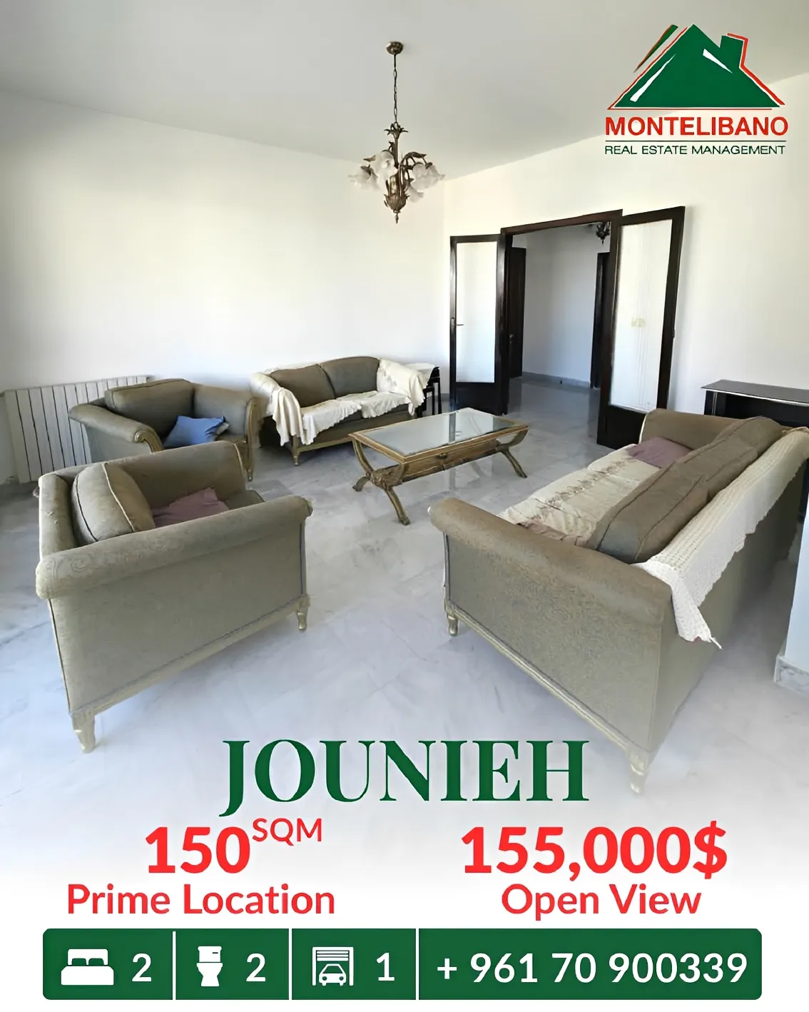 Apartment for sale in Jounieh