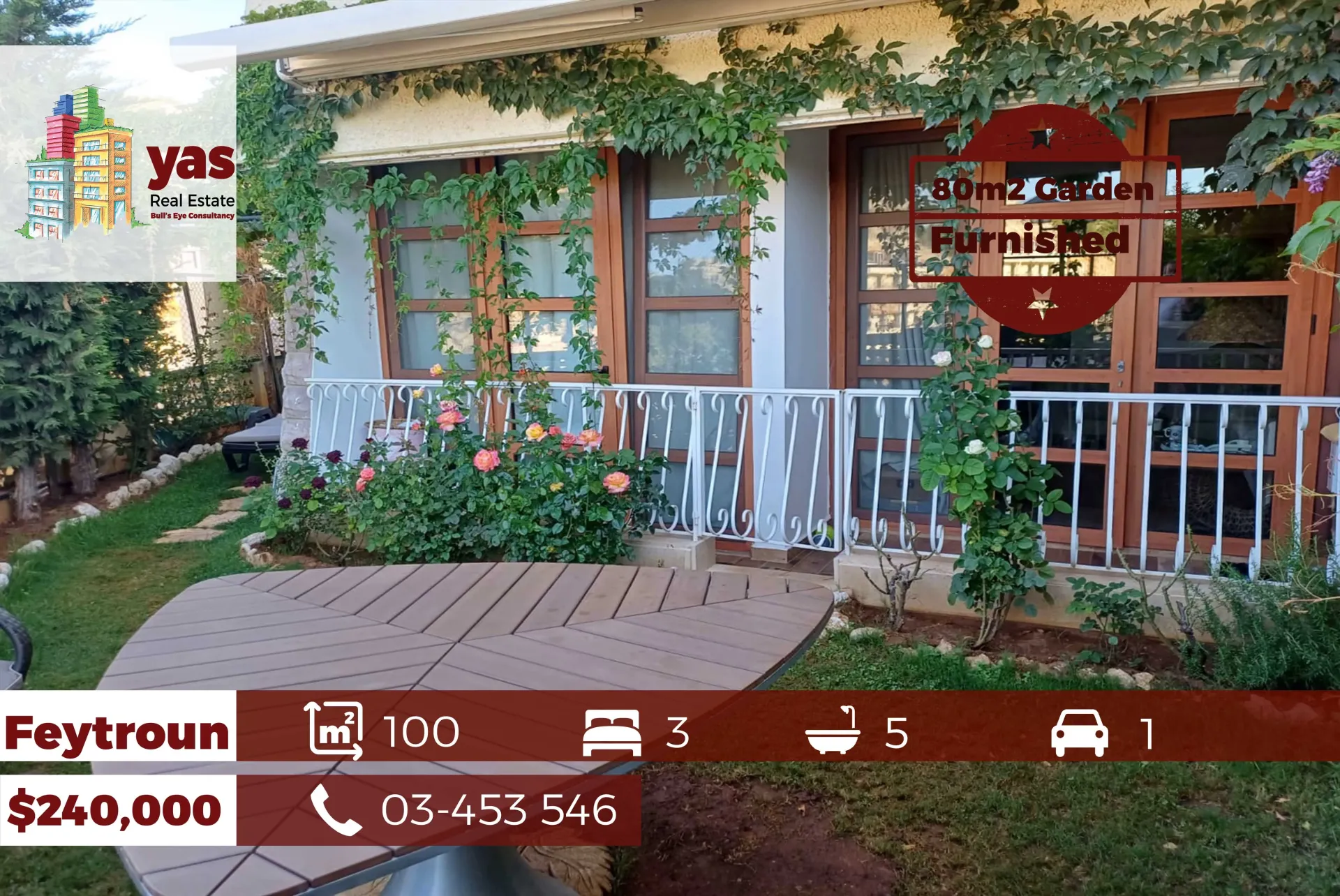 Apartment for Sale in Faytroun - 3 bed, 5 bath