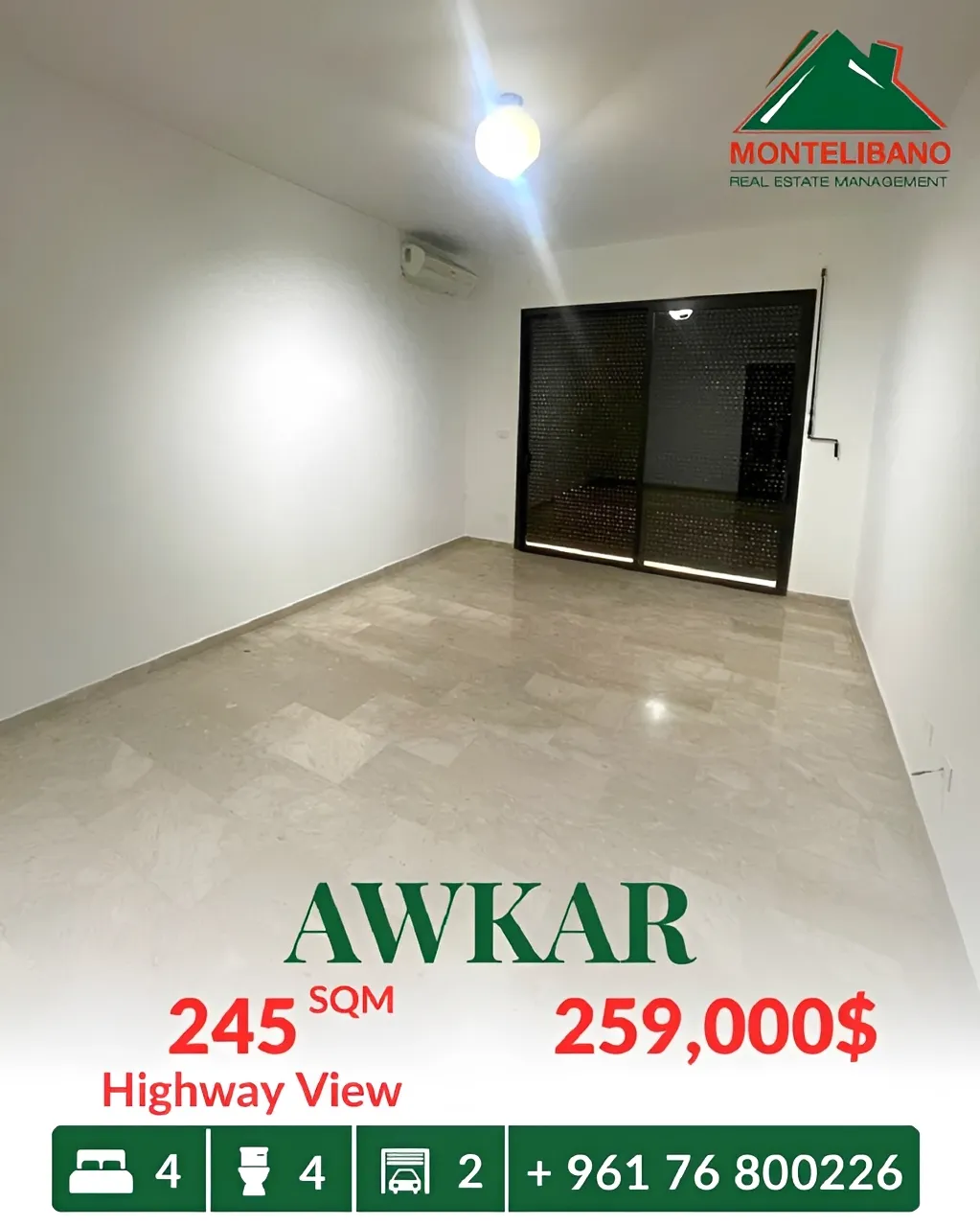 Apartment for sale in Beit Aaoukar, Lebanon