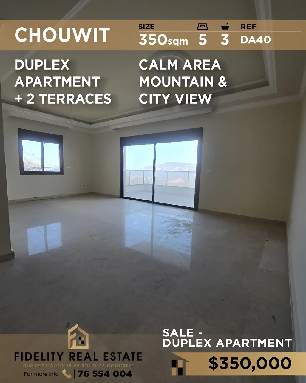 Duplex for sale in Chouit, Lebanon - 5 bed, 3 bath