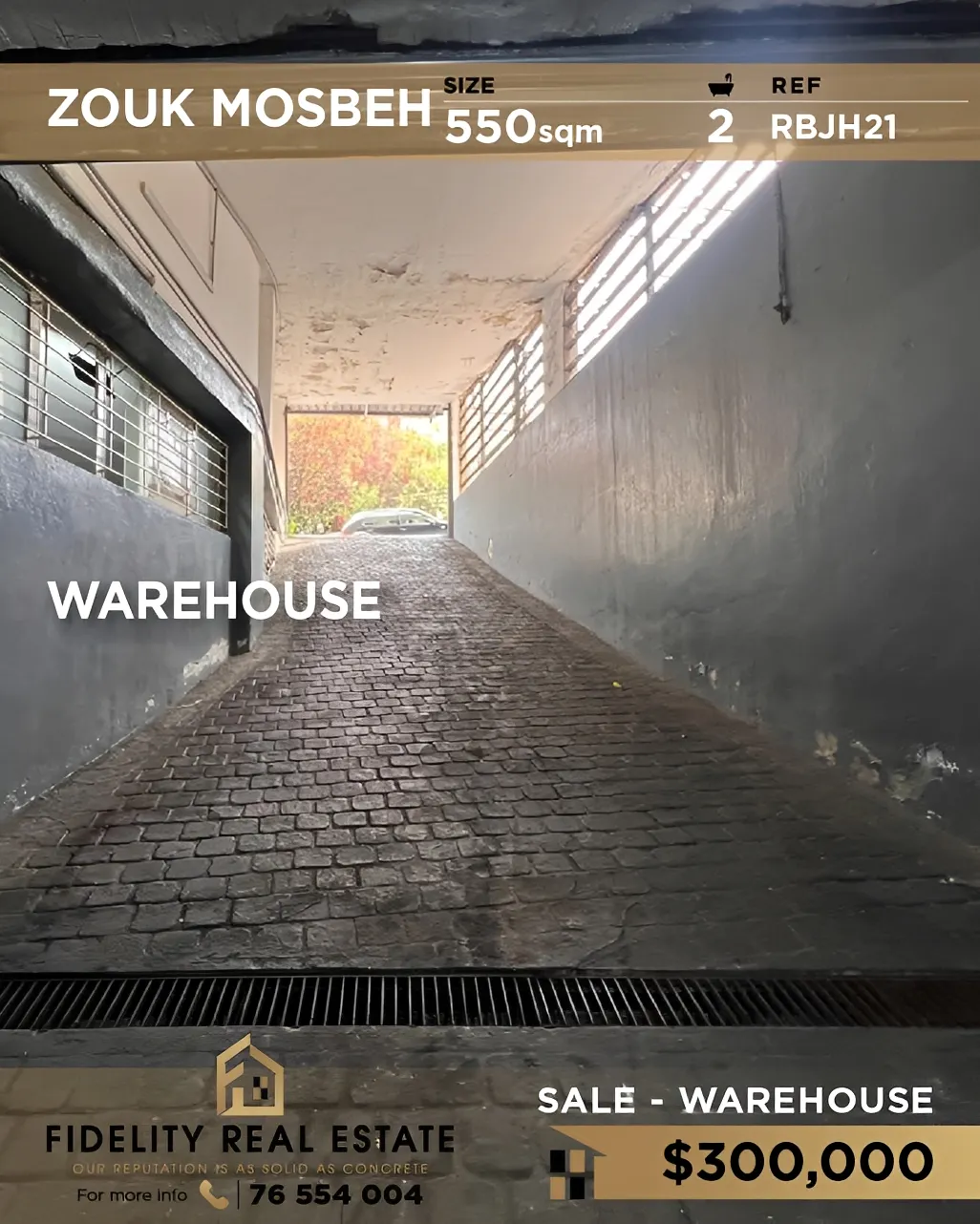 Warehouse for sale in Zouk Mosbeh, Lebanon