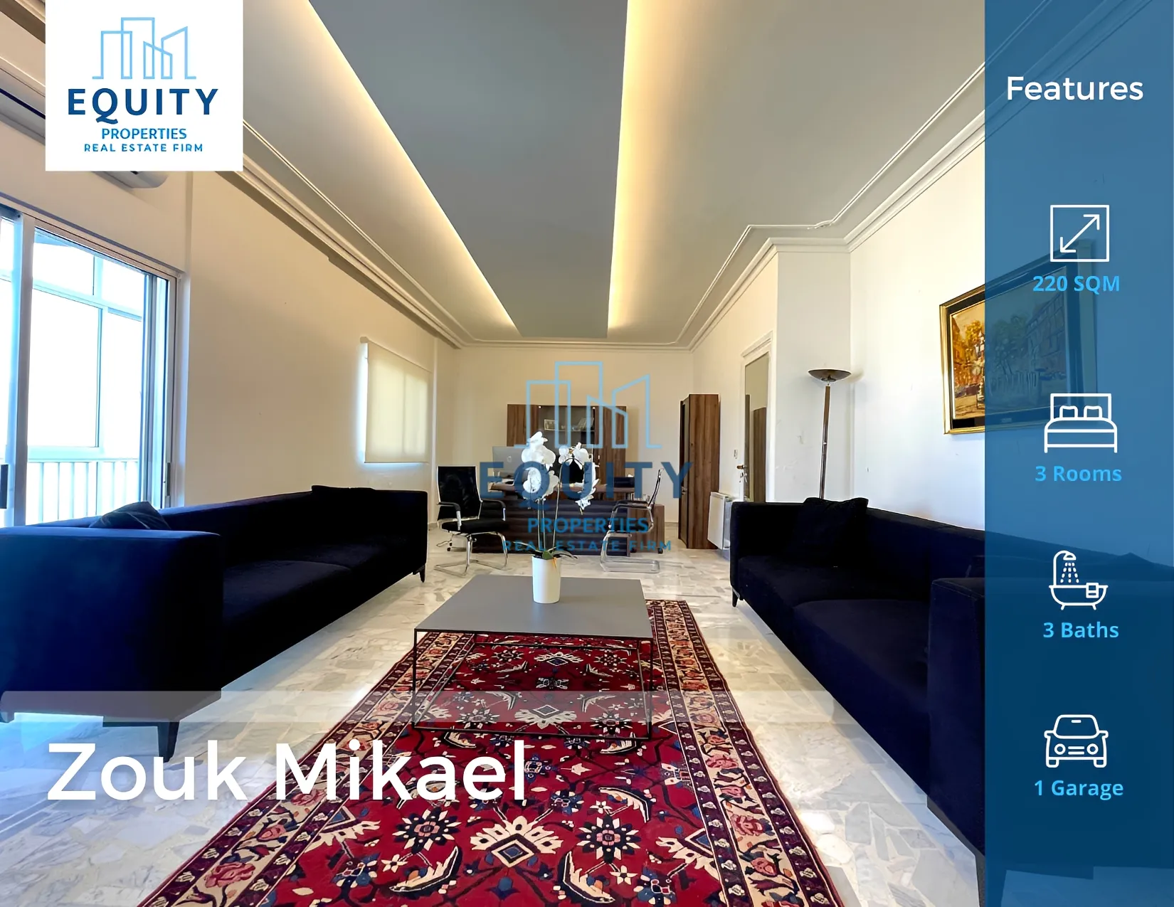 Apartment for Sale in Zouk Mkayel - 3 bed, 3 bath