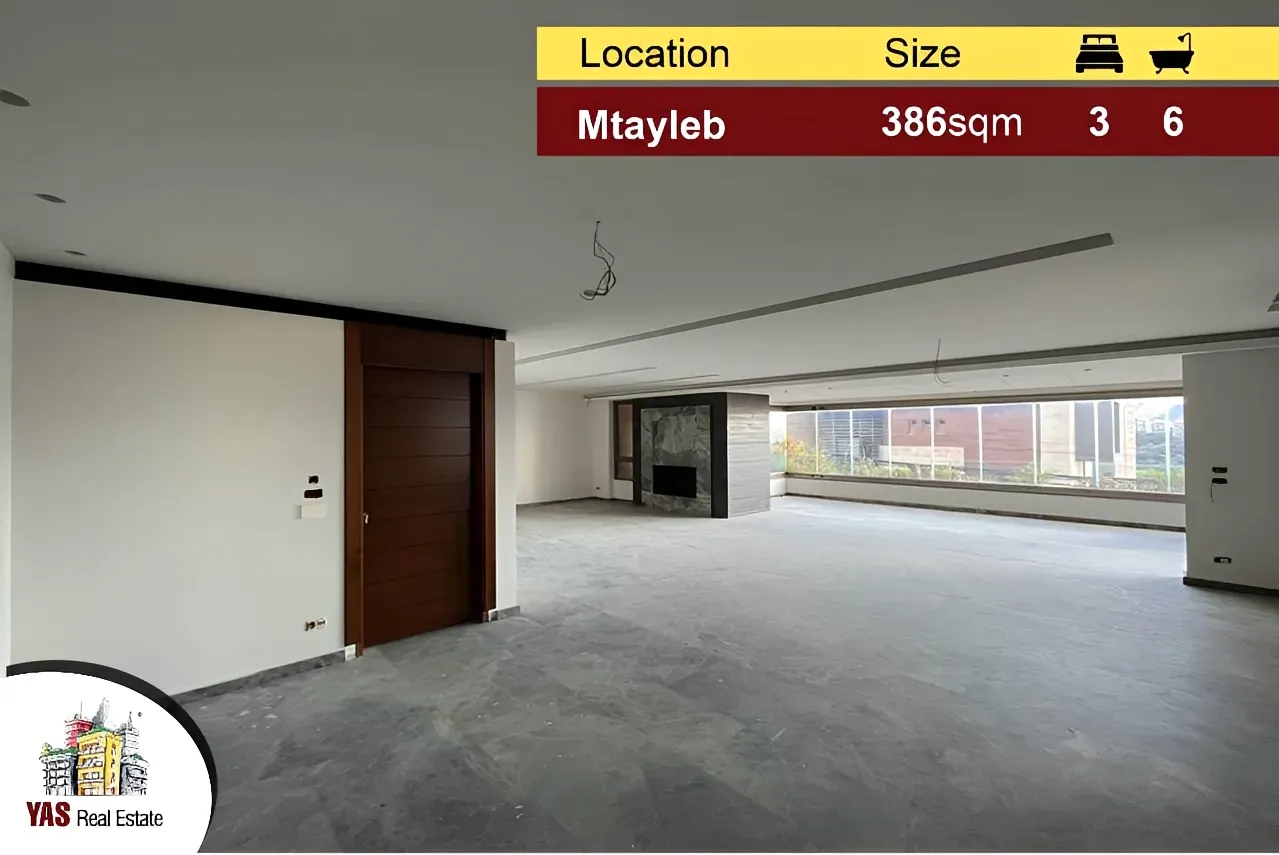 Apartment for Sale in Mtaileb - 3 bed, 6 bath